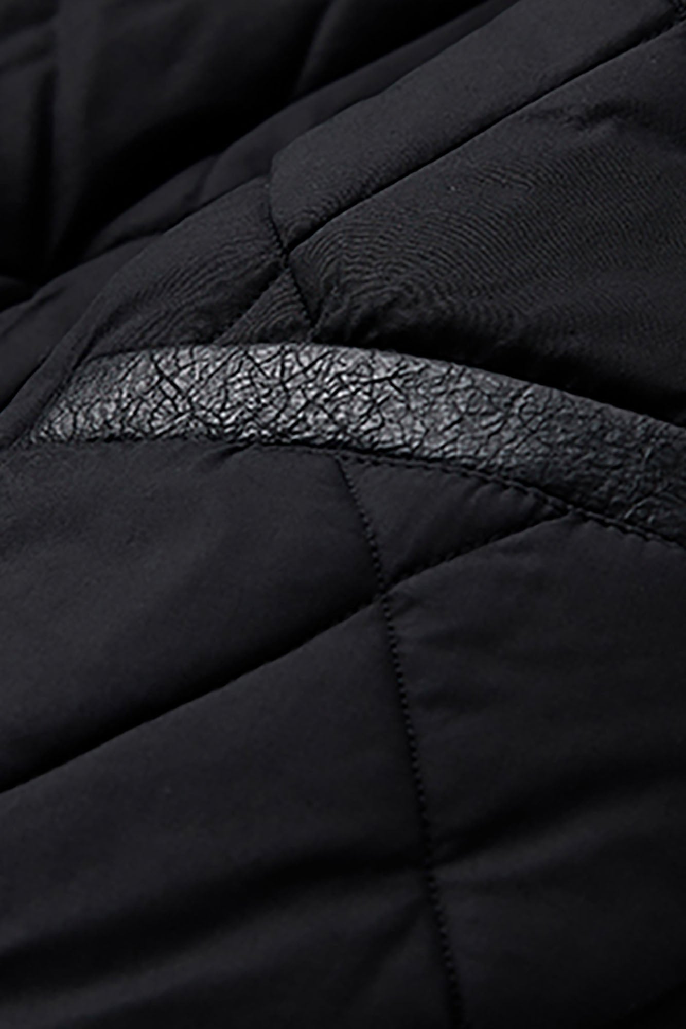 FORFEARTHAT Hooded Puffer PU Jacket-Jacket-S-Free Shipping Leatheretro