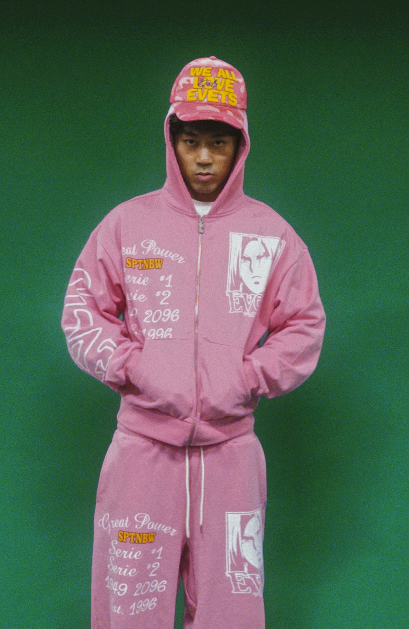 EVETS Anime Graphic Zip-Up Hoodie-Jacket-S-Free Shipping Leatheretro