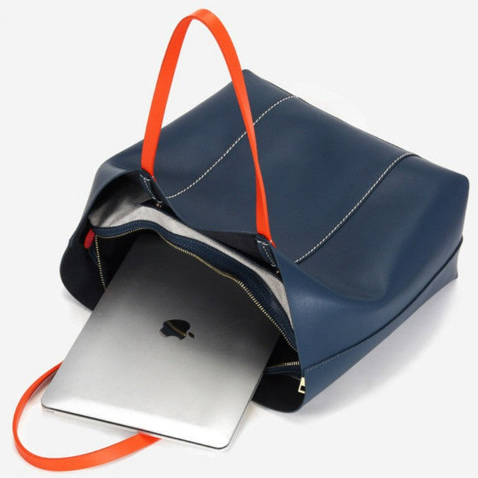 Genuine Leather Women Fashion Shoulder Tote Bag-Tote Bag-Green-Free Shipping Leatheretro