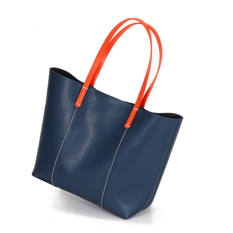 Genuine Leather Women Fashion Shoulder Tote Bag-Tote Bag-Green-Free Shipping Leatheretro