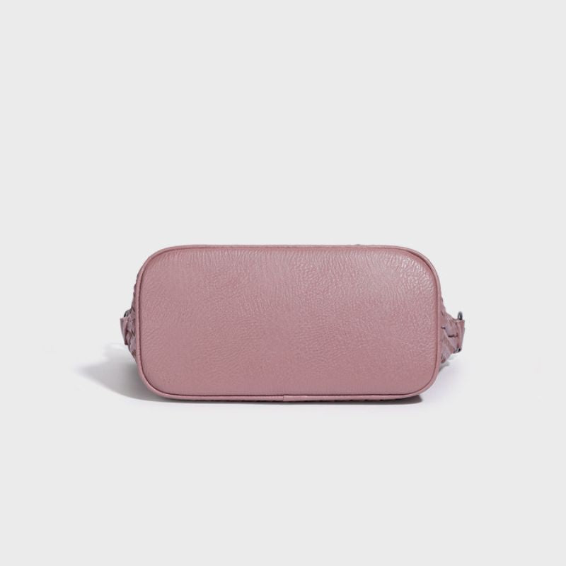 Fashion Trendy Woven Shoulder Bag for Women-Handbags-Lotus Purple-Free Shipping Leatheretro