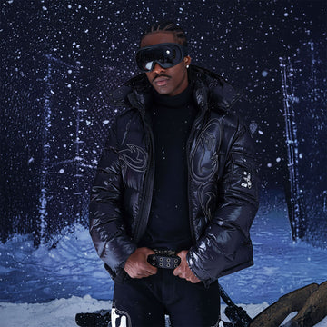 VINKID Embroidered Glossy Down Jacket-Jacket-S (Preorder)-Free Shipping Leatheretro