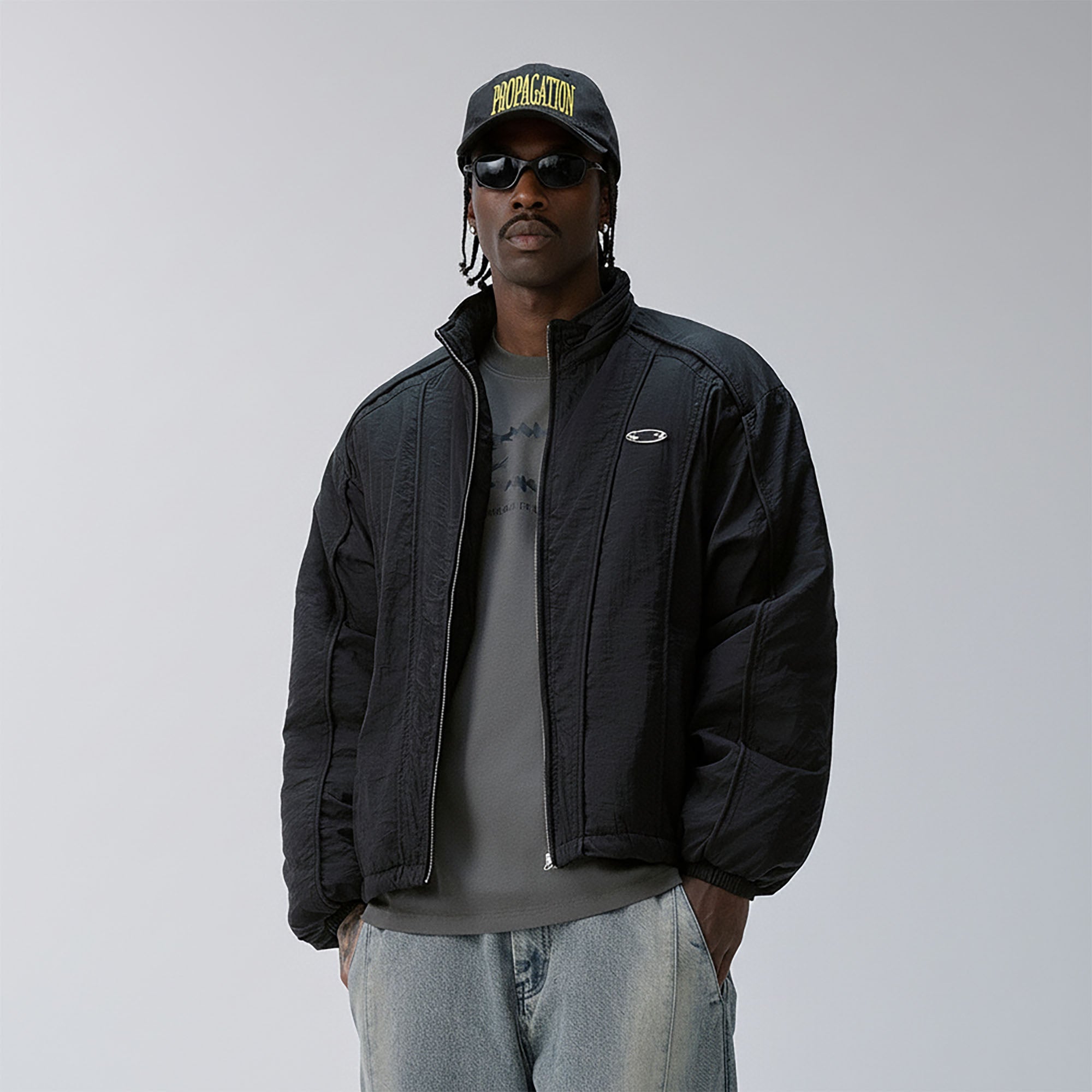 F2CE Structured Panel Stand-Collar Puffer-Jacket-S(Preorder)-Free Shipping Leatheretro