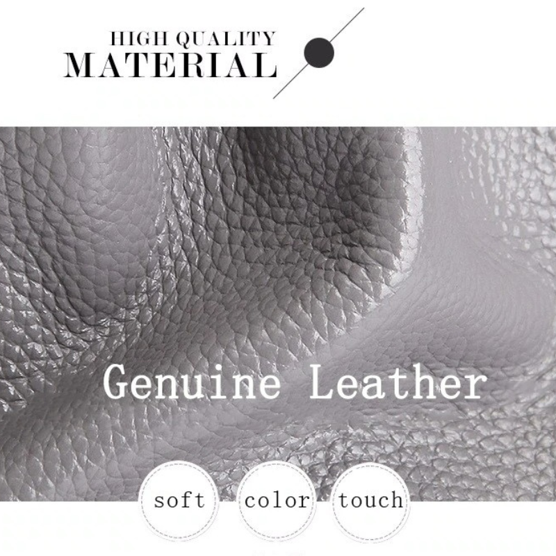 Genuine Leather Women Handbag-Handbags-Gray-Free Shipping Leatheretro