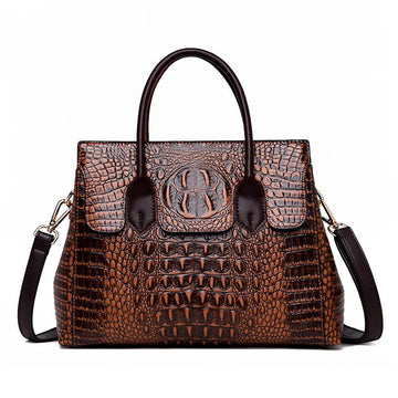 Luxury Crocodile Designer Handbag-Handbags-Purple-Free Shipping Leatheretro