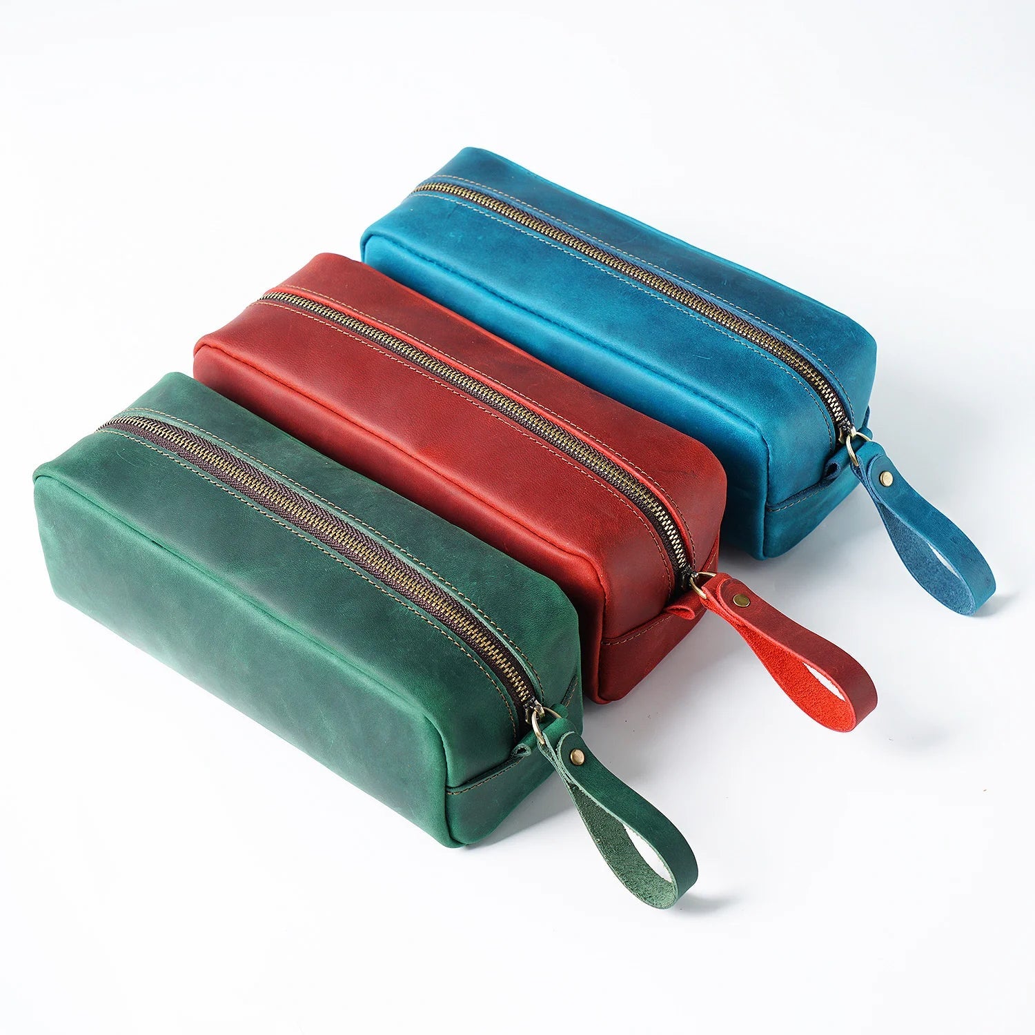 Genuine Leather Pen Pouch Stationery Storage-Handbags, Wallets & Cases-Brown-Free Shipping Leatheretro