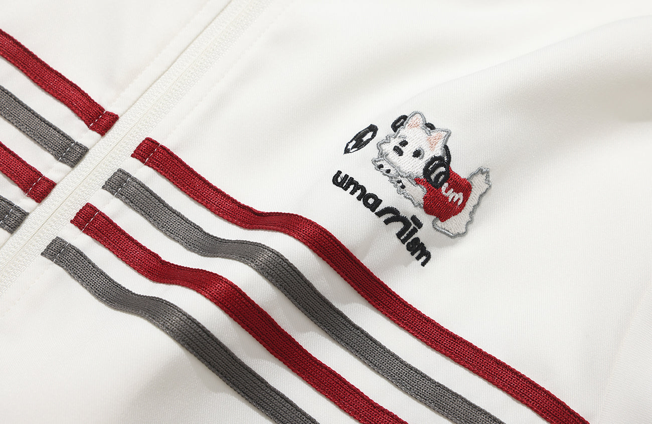 UMAMIISM Retro Striped Track Jacket-Jacket-XS (Preorder)-Dark Blue-Free Shipping Leatheretro