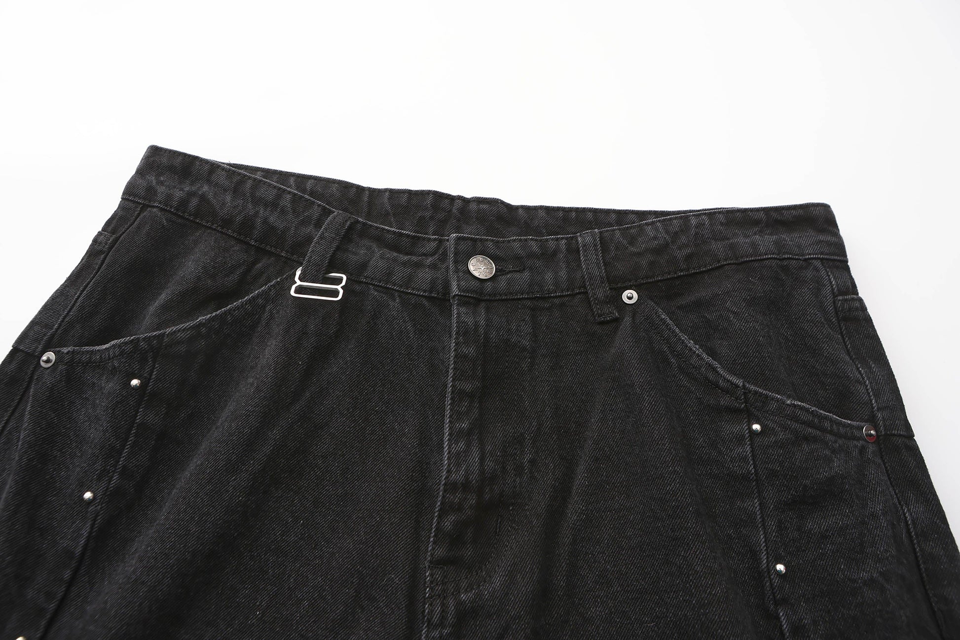 BLACK8MOB Armour Crinkled Rivet Pants-Pants-S-Free Shipping Leatheretro