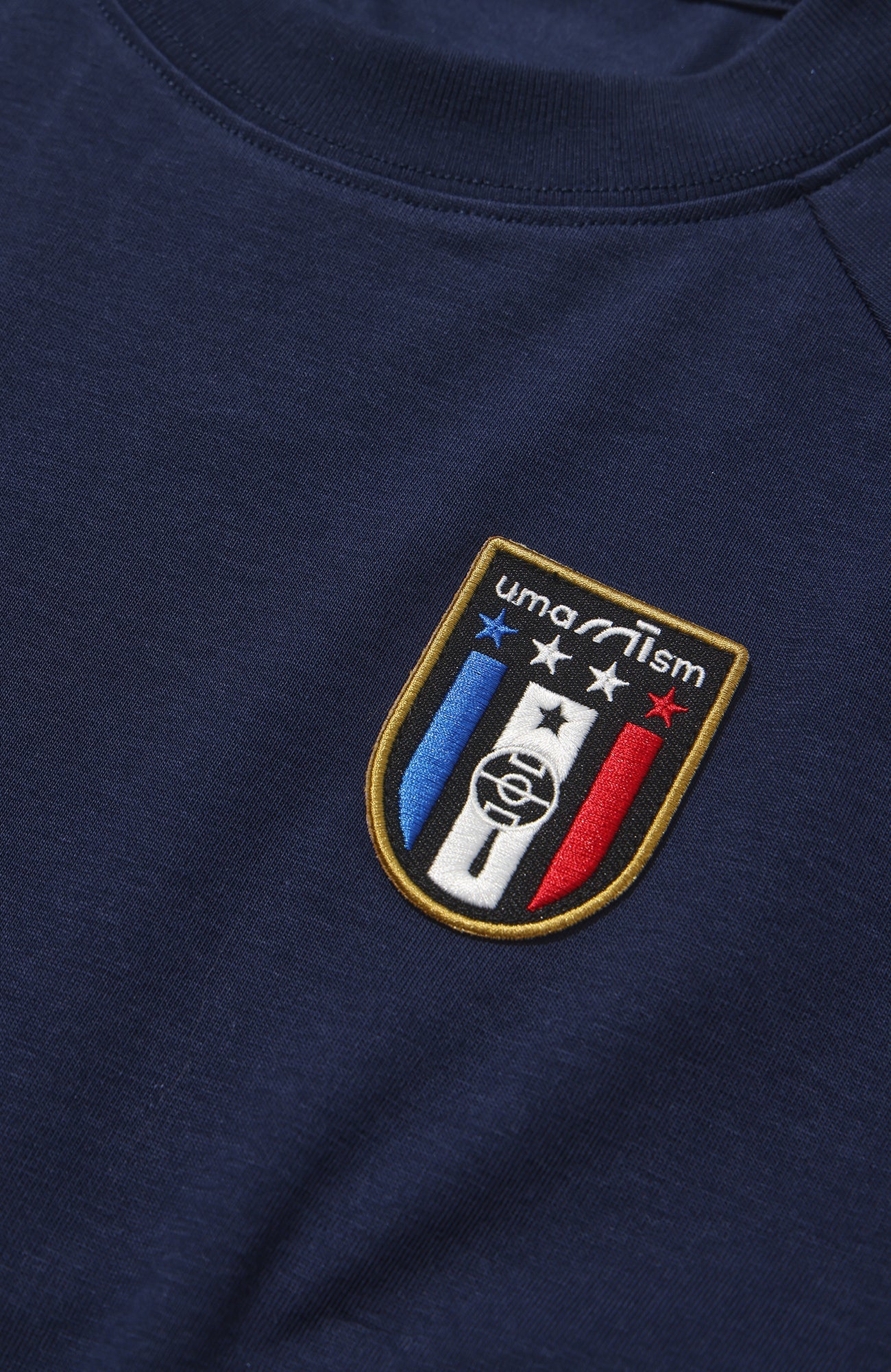 UMAMIISM Contrast Stripe Jersey Tee-T Shirt-XS-Dark Blue-Free Shipping Leatheretro