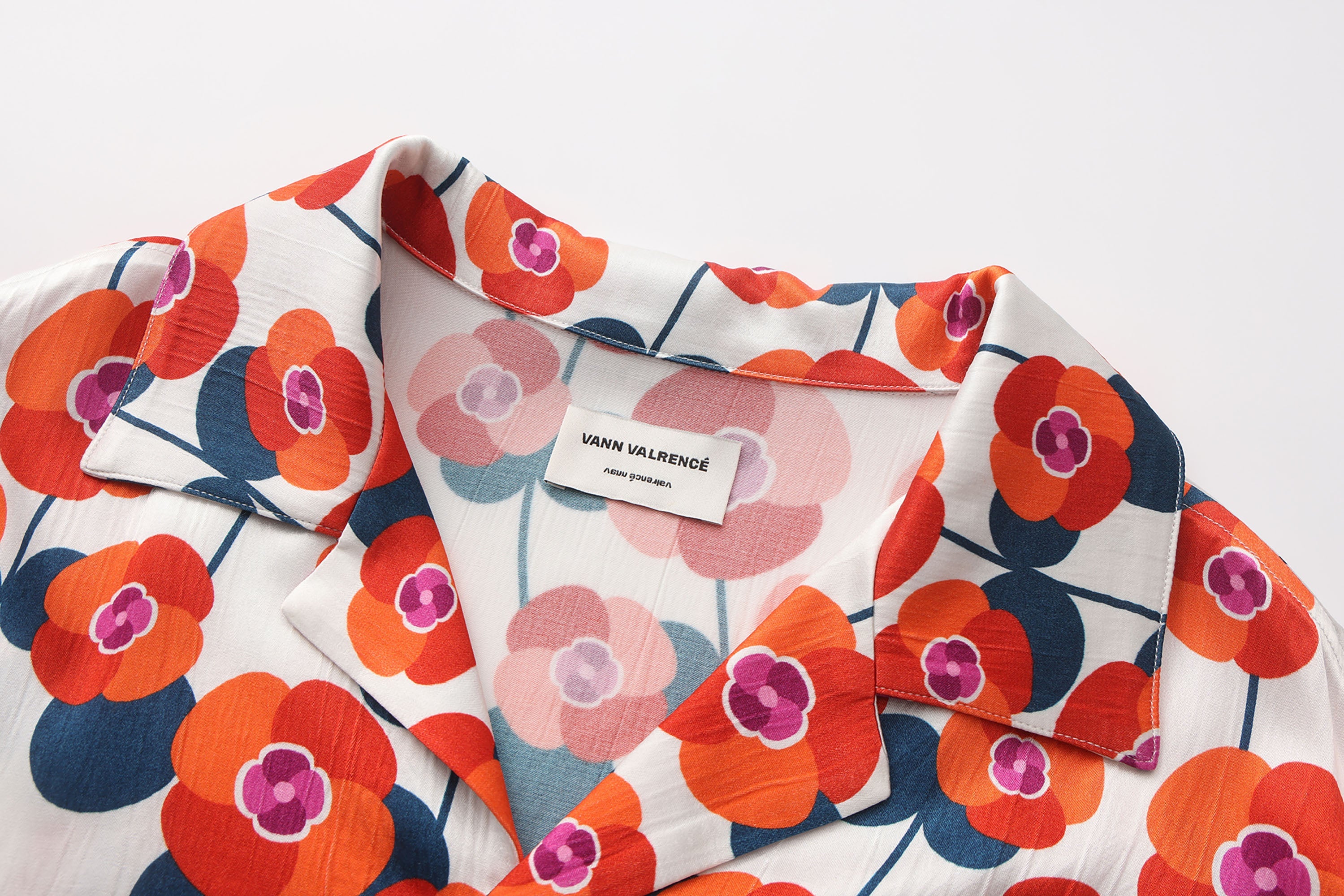 VANN VALRENCE Bloom Full-Print Half Shirt-Shirt-S-Free Shipping Leatheretro