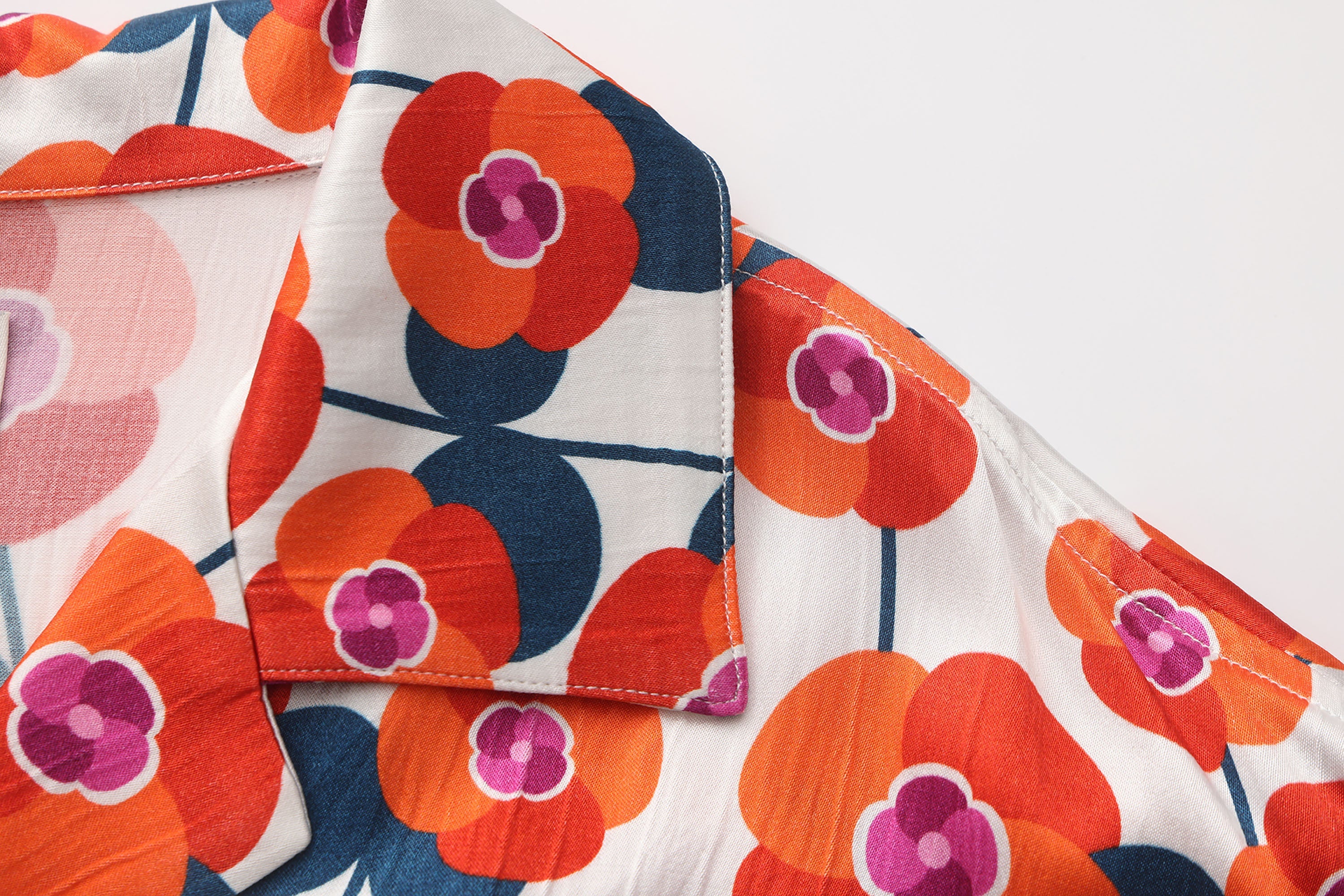 VANN VALRENCE Bloom Full-Print Half Shirt-Shirt-S-Free Shipping Leatheretro
