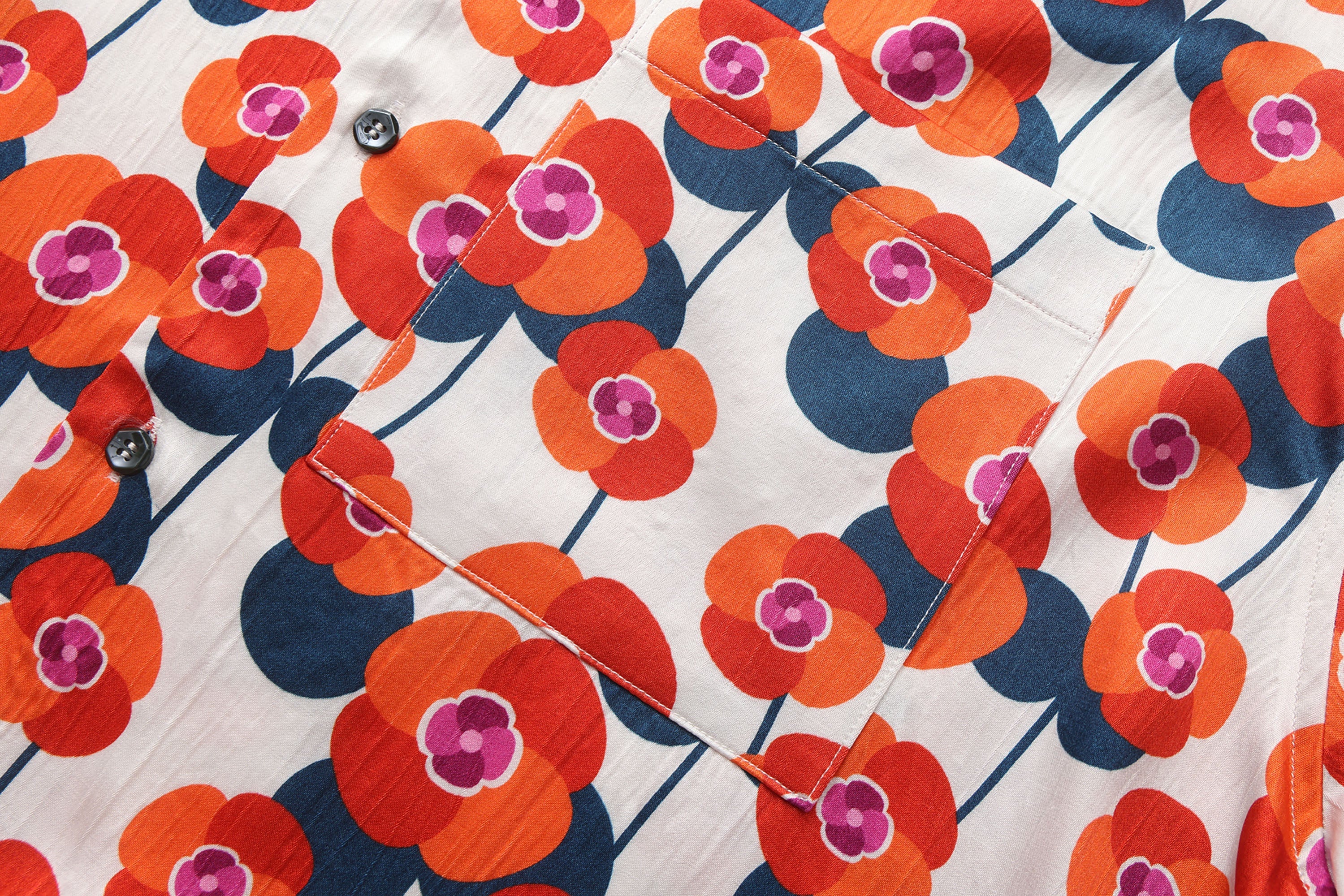 VANN VALRENCE Bloom Full-Print Half Shirt-Shirt-S-Free Shipping Leatheretro