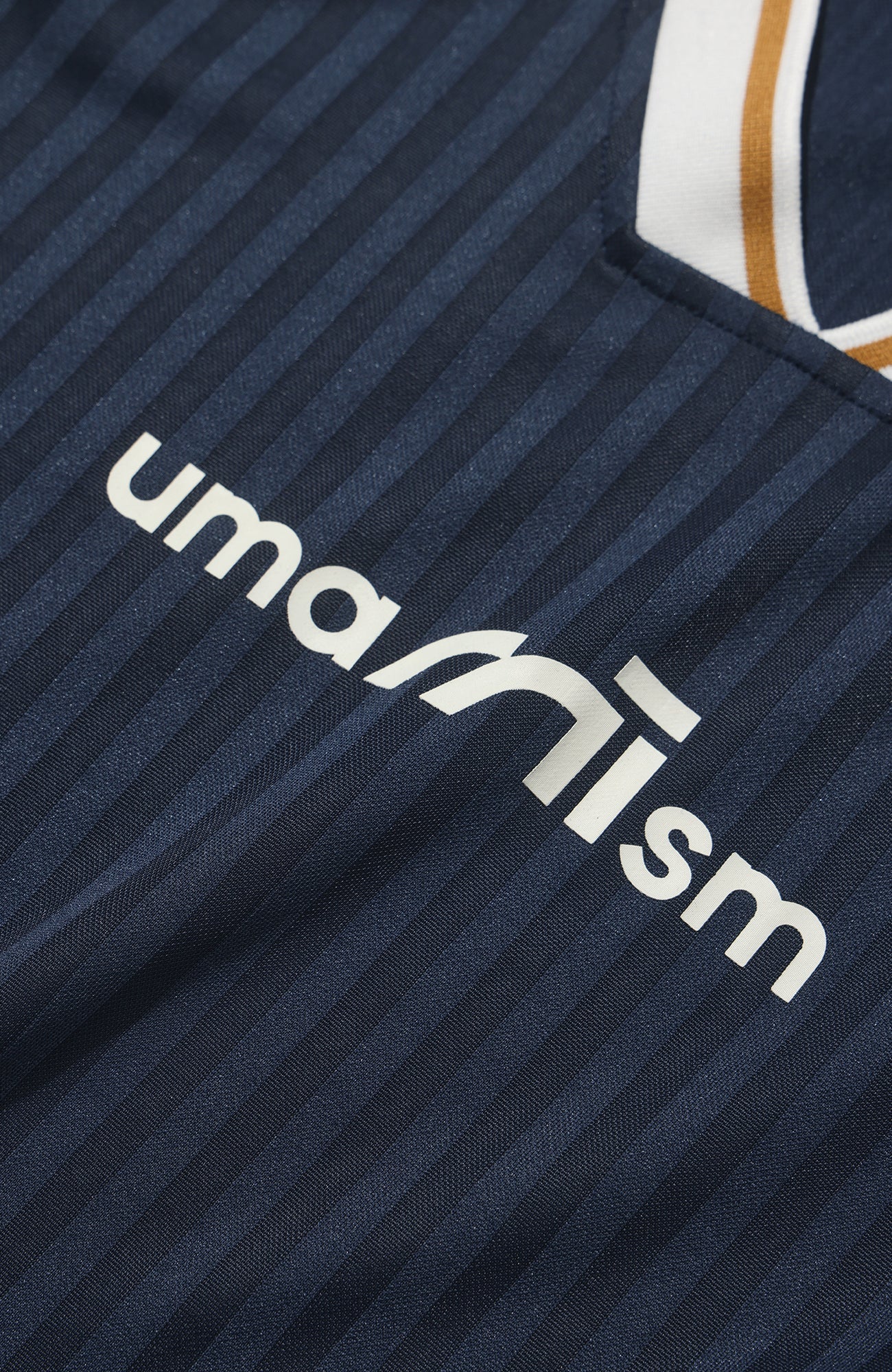 UMAMIISM Jacquard Stripe V-Neck Jersey Tee-T Shirt-XS-Free Shipping Leatheretro