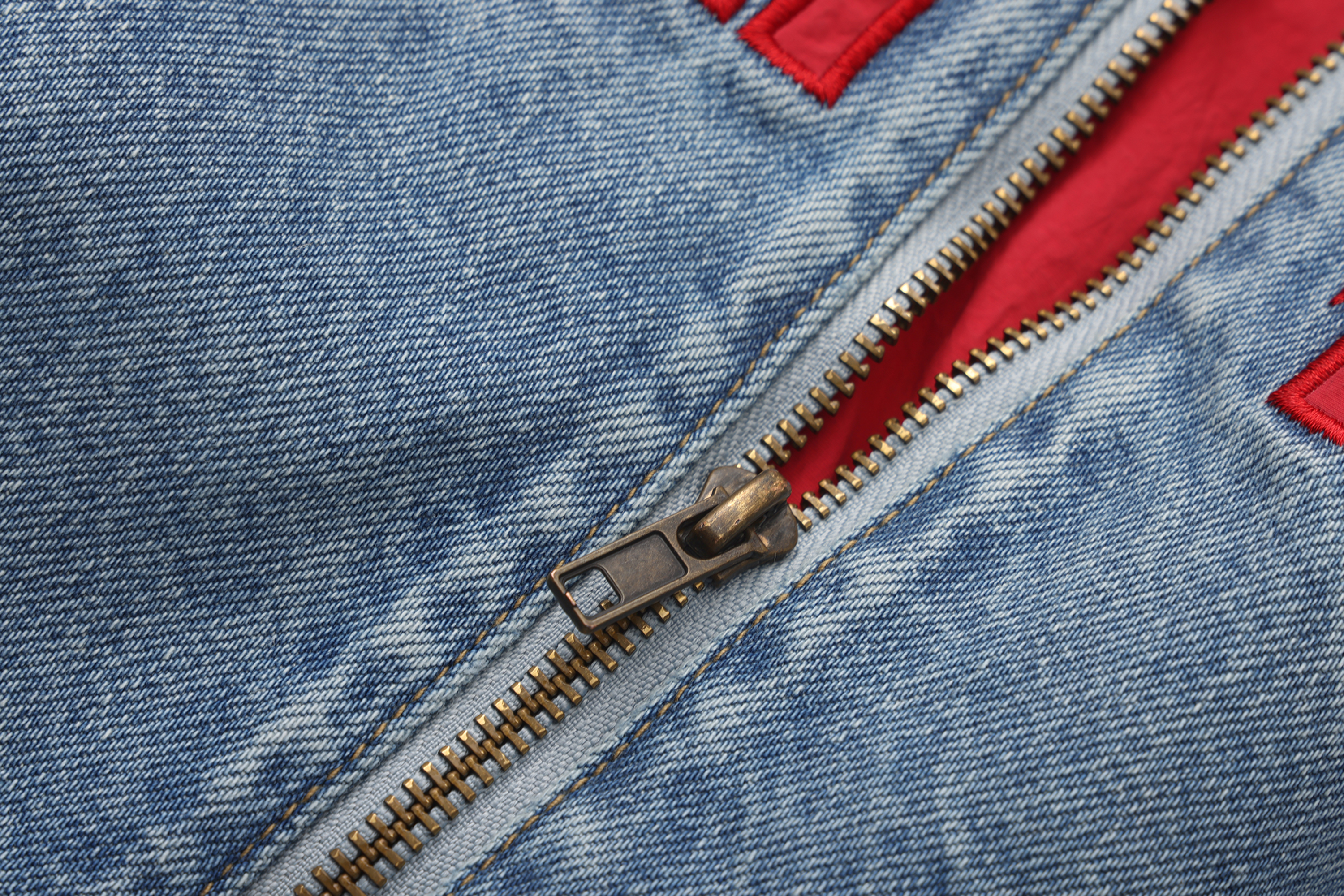 VANN VALRENCE Contrast LOGO Patch Washed Denim Jacket-Jacket-S-Free Shipping Leatheretro