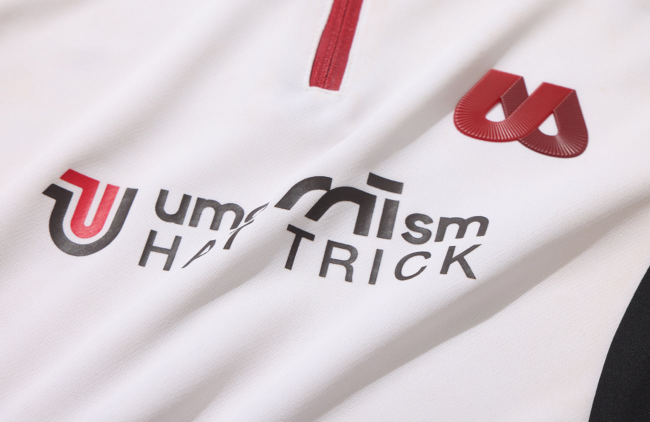 UMAMIISM Quick-Dry Striped Raglan Zip-Up Tee-L/S Tee-XS (Preorder)-White-Free Shipping Leatheretro