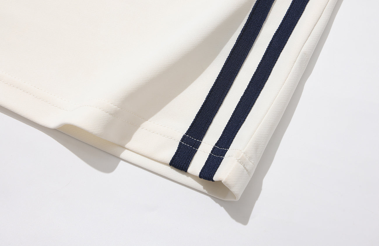 UMAMIISM Quick-Dry Striped Polo Long Sleeve Tee-L/S Tee-XS (Preorder)-White-Free Shipping Leatheretro