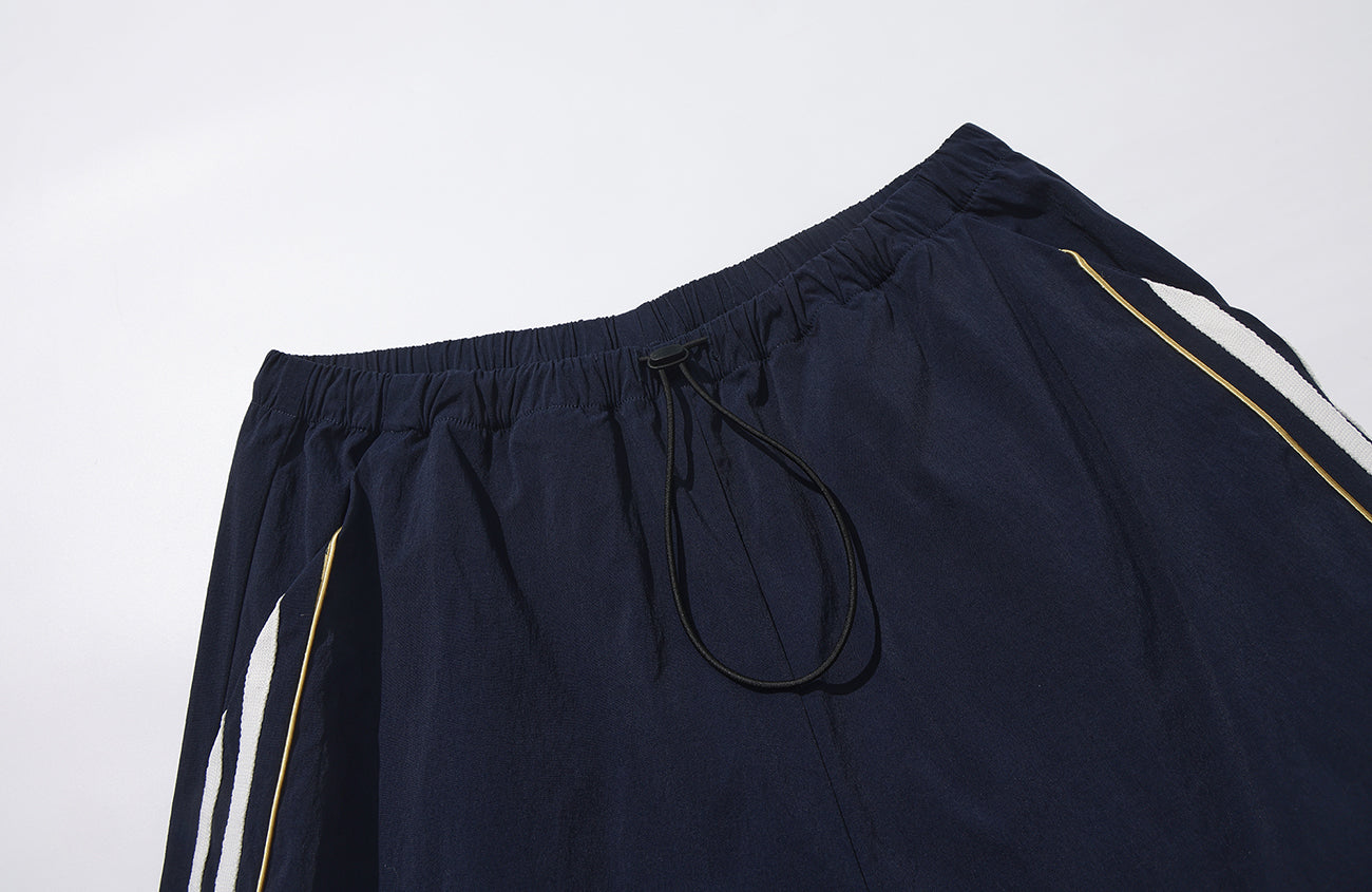 UMAMIISM Striped Quick-Dry Track Pants-Pants-XS (Preorder)-Black-Free Shipping Leatheretro