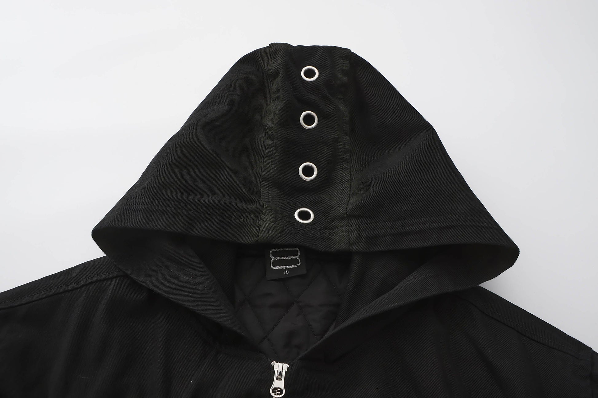 BLACK8MOB Wrinkled Tie-Dye Zip-Up Hoodie-Jacket-S-Free Shipping Leatheretro