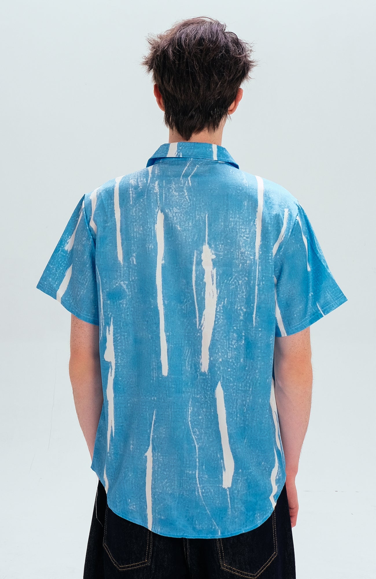 WIID Brush-Paint Full-Print Half Shirt-Half shirt-M (Preorder)-Free Shipping Leatheretro