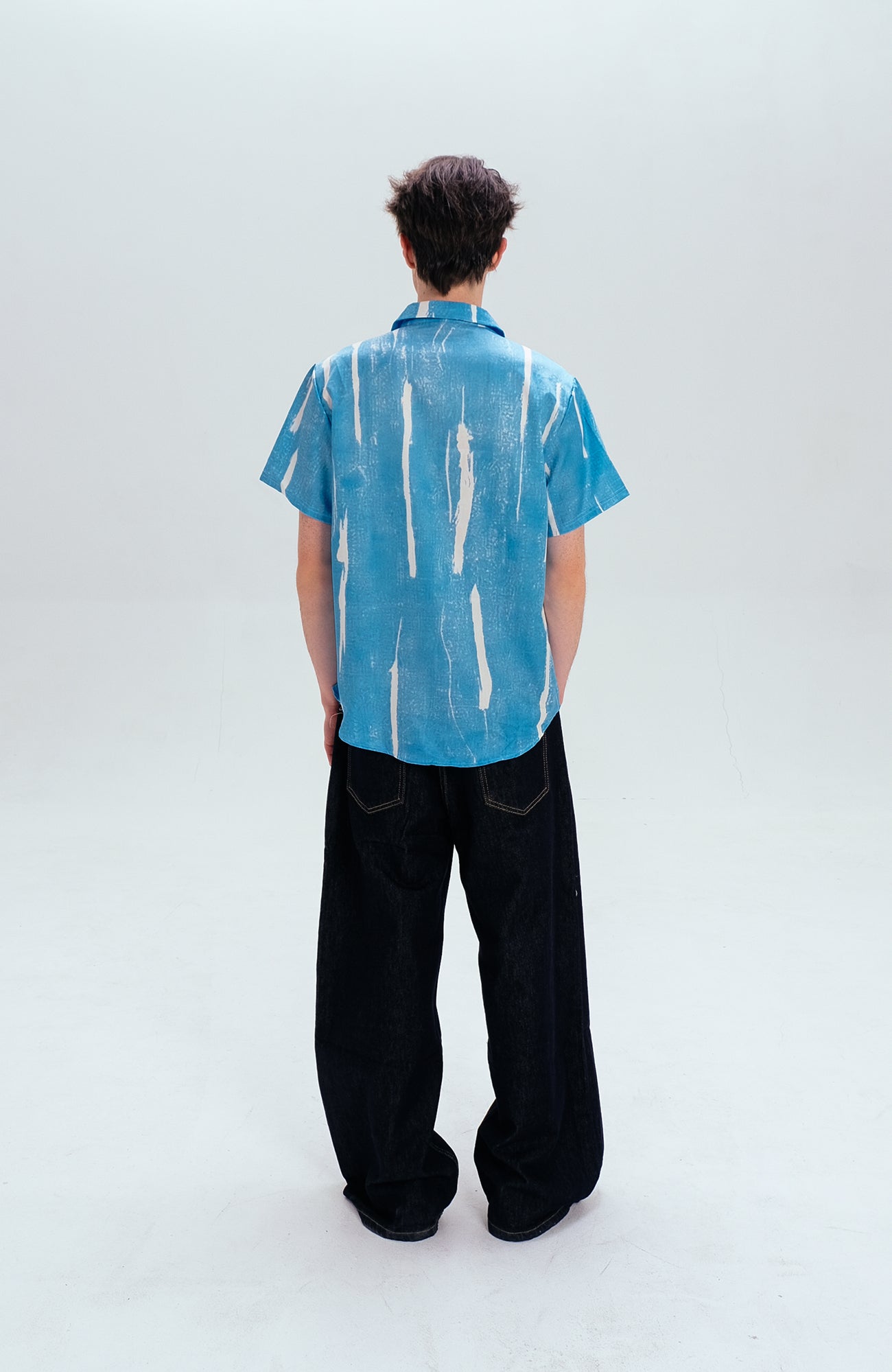 WIID Brush-Paint Full-Print Half Shirt-Half shirt-M (Preorder)-Free Shipping Leatheretro