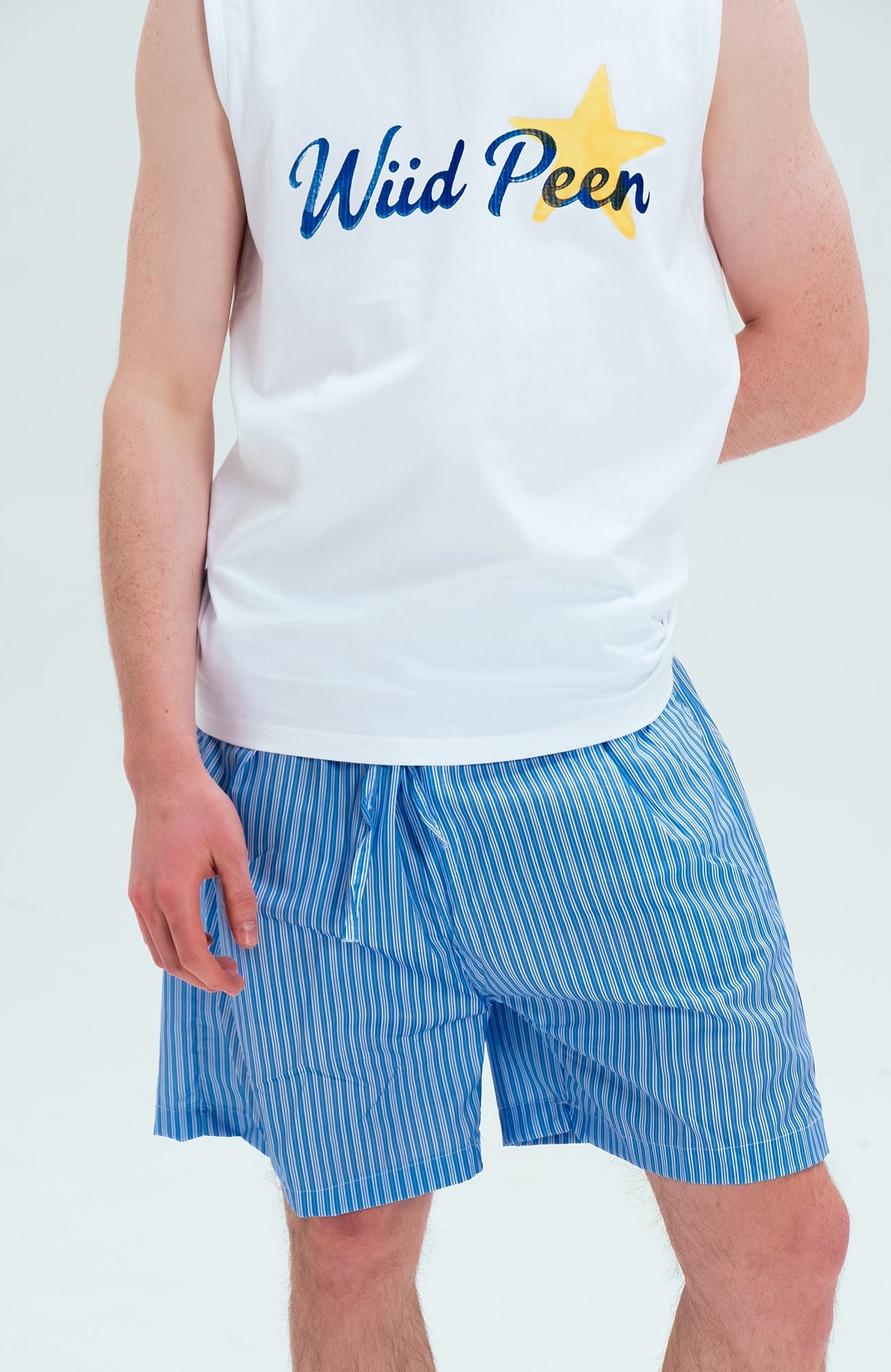 WIID Striped Drawstring Board Shorts-Shorts-M (Preorder)-Free Shipping Leatheretro