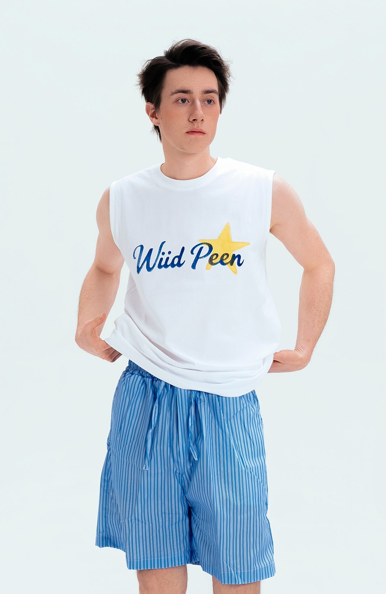 WIID Striped Drawstring Board Shorts-Shorts-M (Preorder)-Free Shipping Leatheretro
