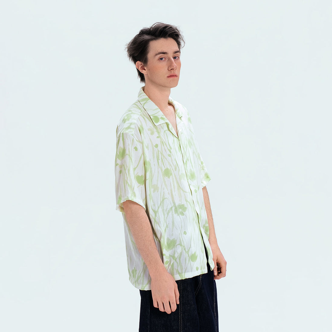 WIID Floral Cuban Half Shirt-Half shirt-M (Preorder)-Free Shipping Leatheretro
