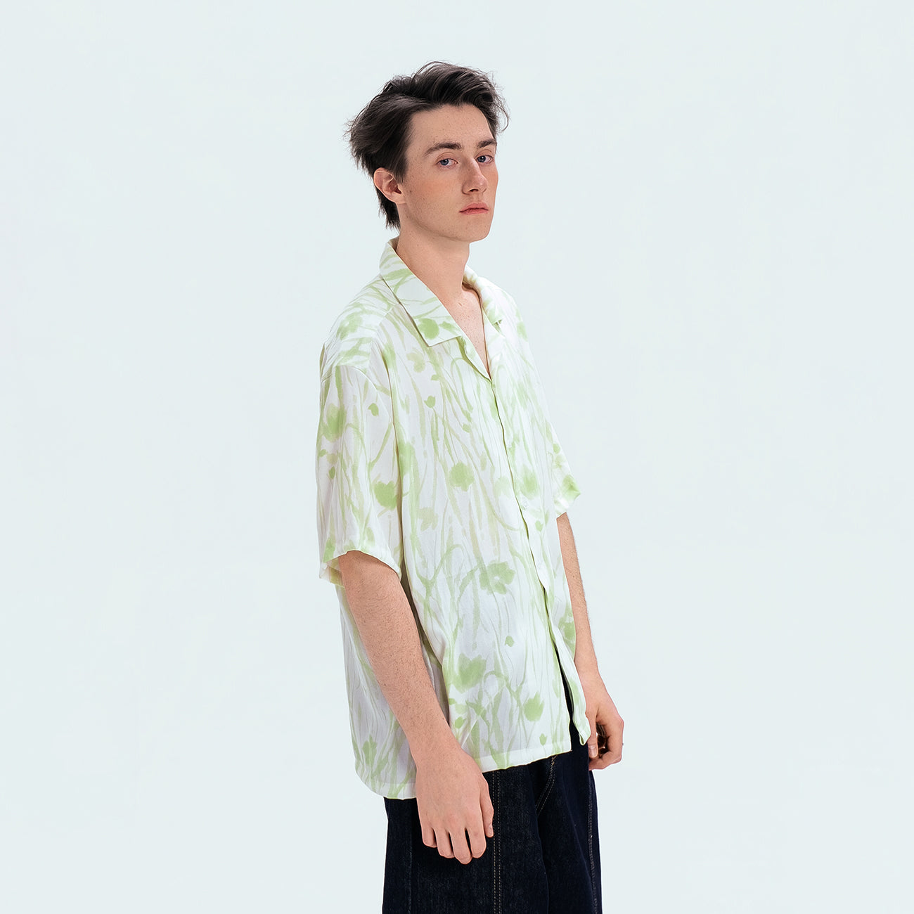 WIID Floral Cuban Half Shirt-Half shirt-M (Preorder)-Free Shipping Leatheretro