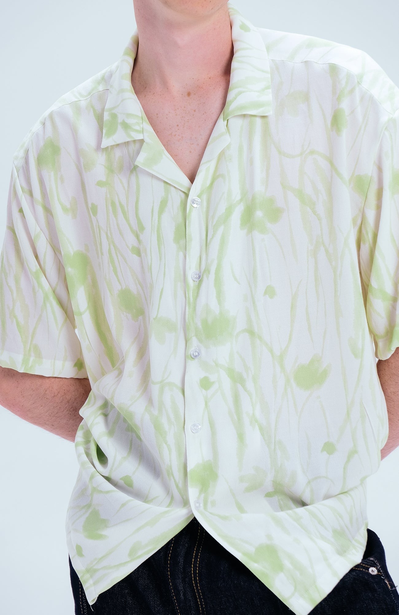 WIID Floral Cuban Half Shirt-Half shirt-M (Preorder)-Free Shipping Leatheretro