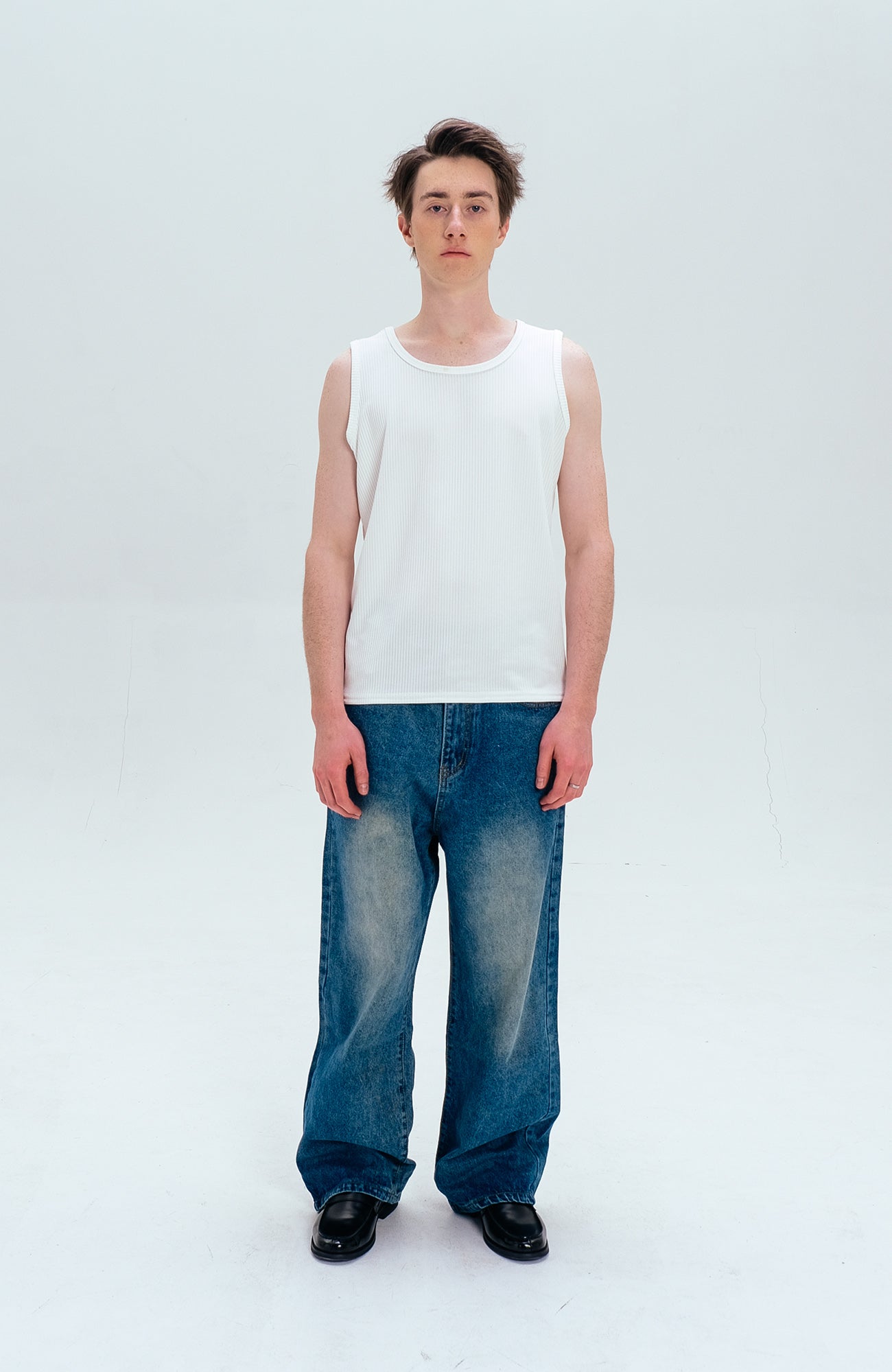 WIID Classic Faded Straight Jeans-Jeans-M (Preorder)-Free Shipping Leatheretro