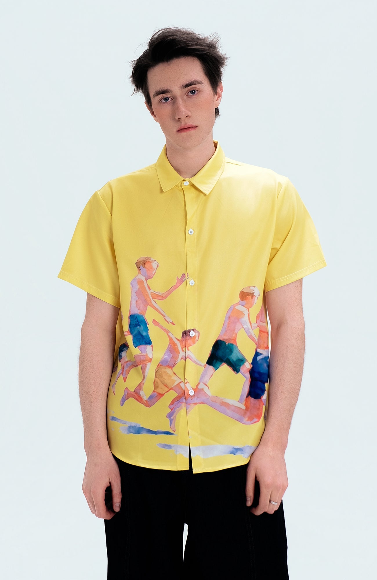 WIID Watercolor Summer Boys Half Shirt-Half shirt-M (Preorder)-Free Shipping Leatheretro