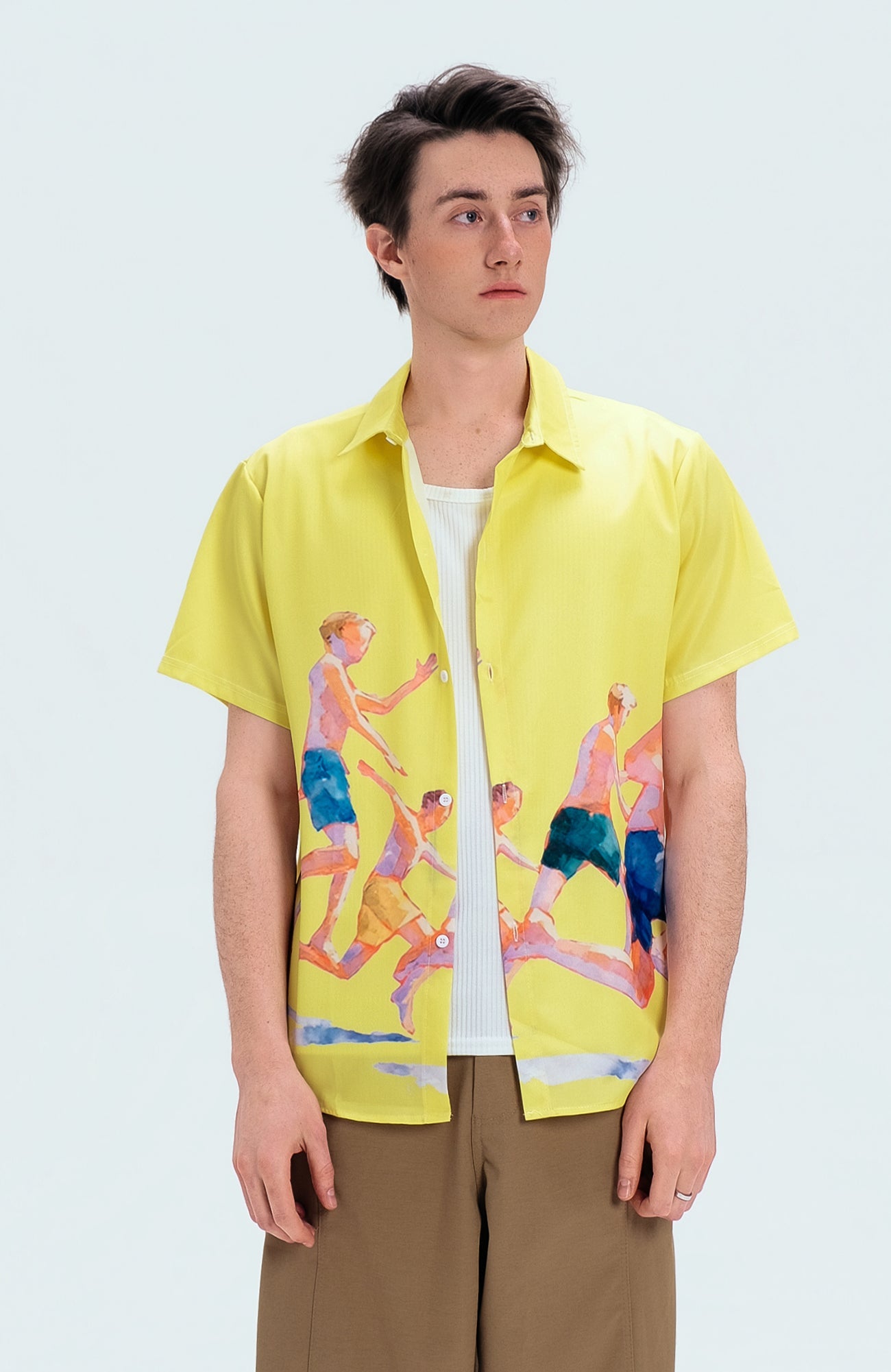 WIID Watercolor Summer Boys Half Shirt-Half shirt-M (Preorder)-Free Shipping Leatheretro