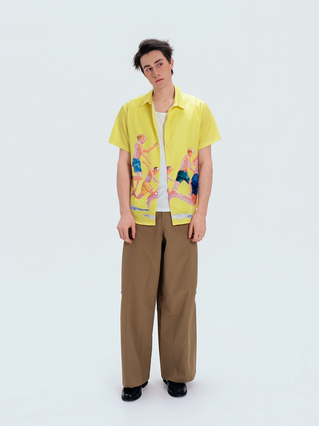 WIID Watercolor Summer Boys Half Shirt-Half shirt-M (Preorder)-Free Shipping Leatheretro