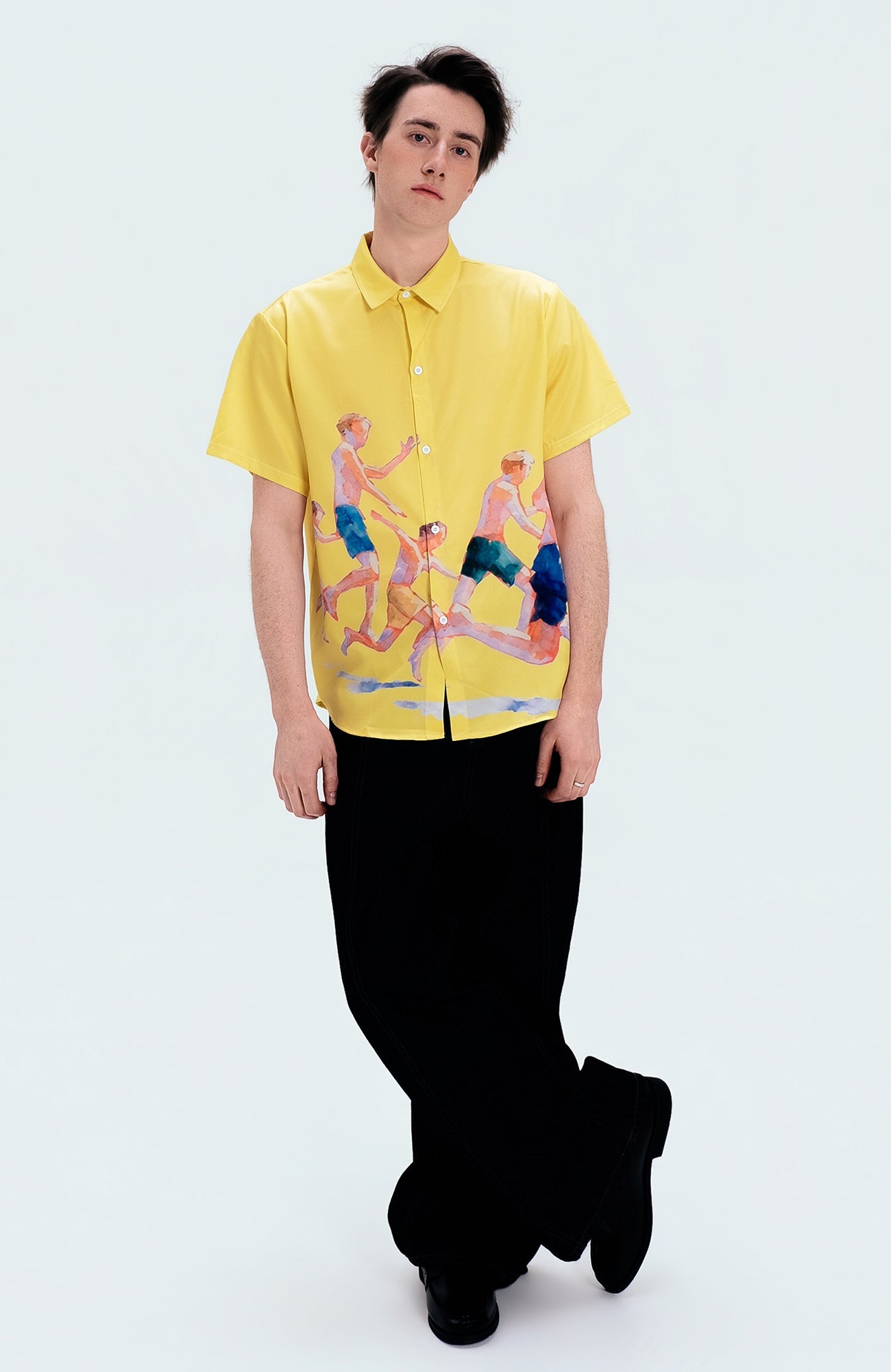 WIID Watercolor Summer Boys Half Shirt-Half shirt-M (Preorder)-Free Shipping Leatheretro