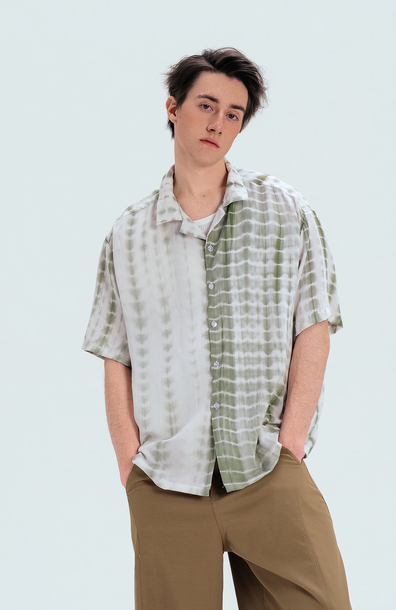 WIID Tie-Dye Cuban Half Shirt-Half shirt-M (Preorder)-Free Shipping Leatheretro