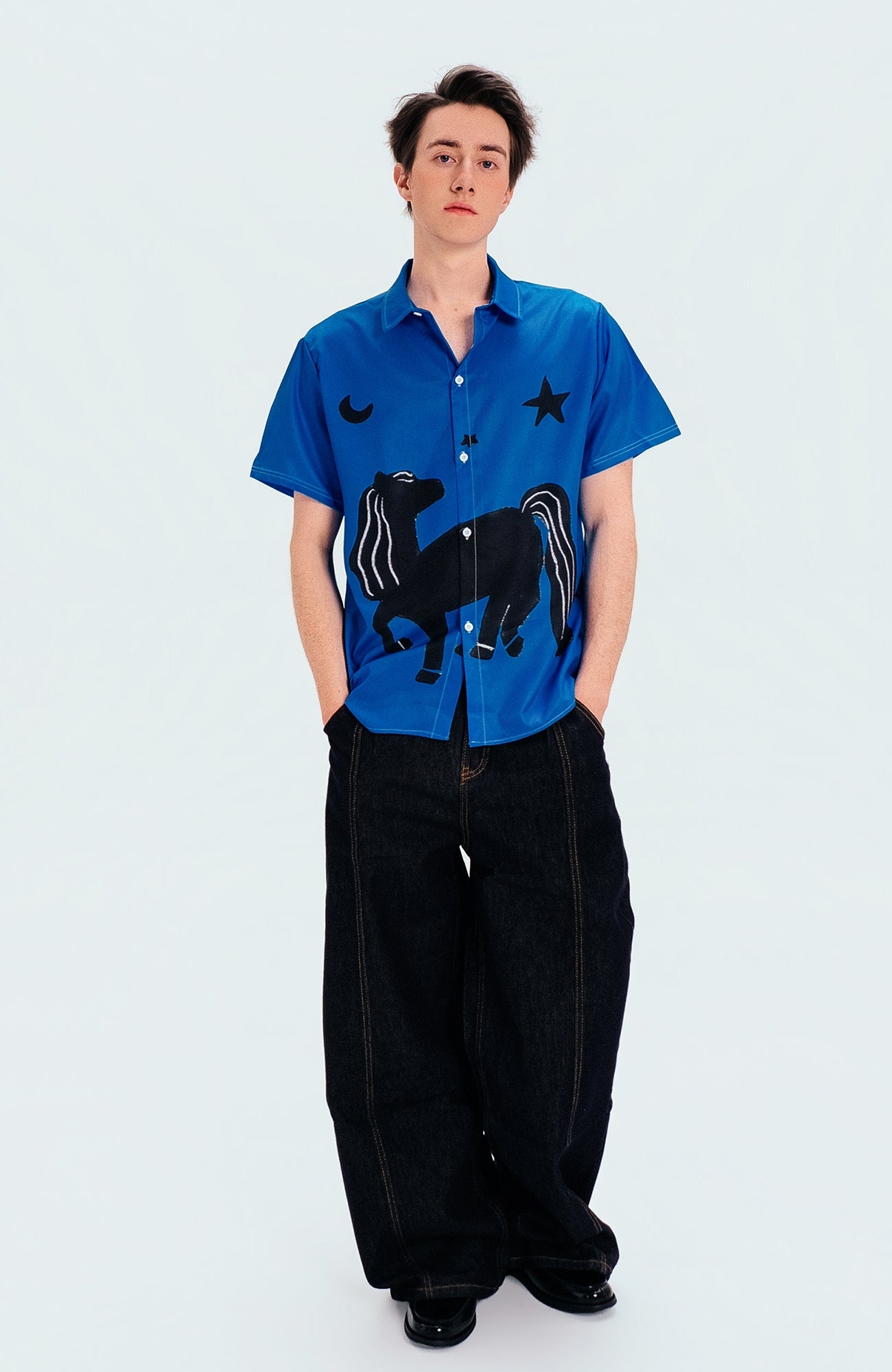 WIID Animal Graphic Half Shirt-Half shirt-M (Preorder)-Free Shipping Leatheretro