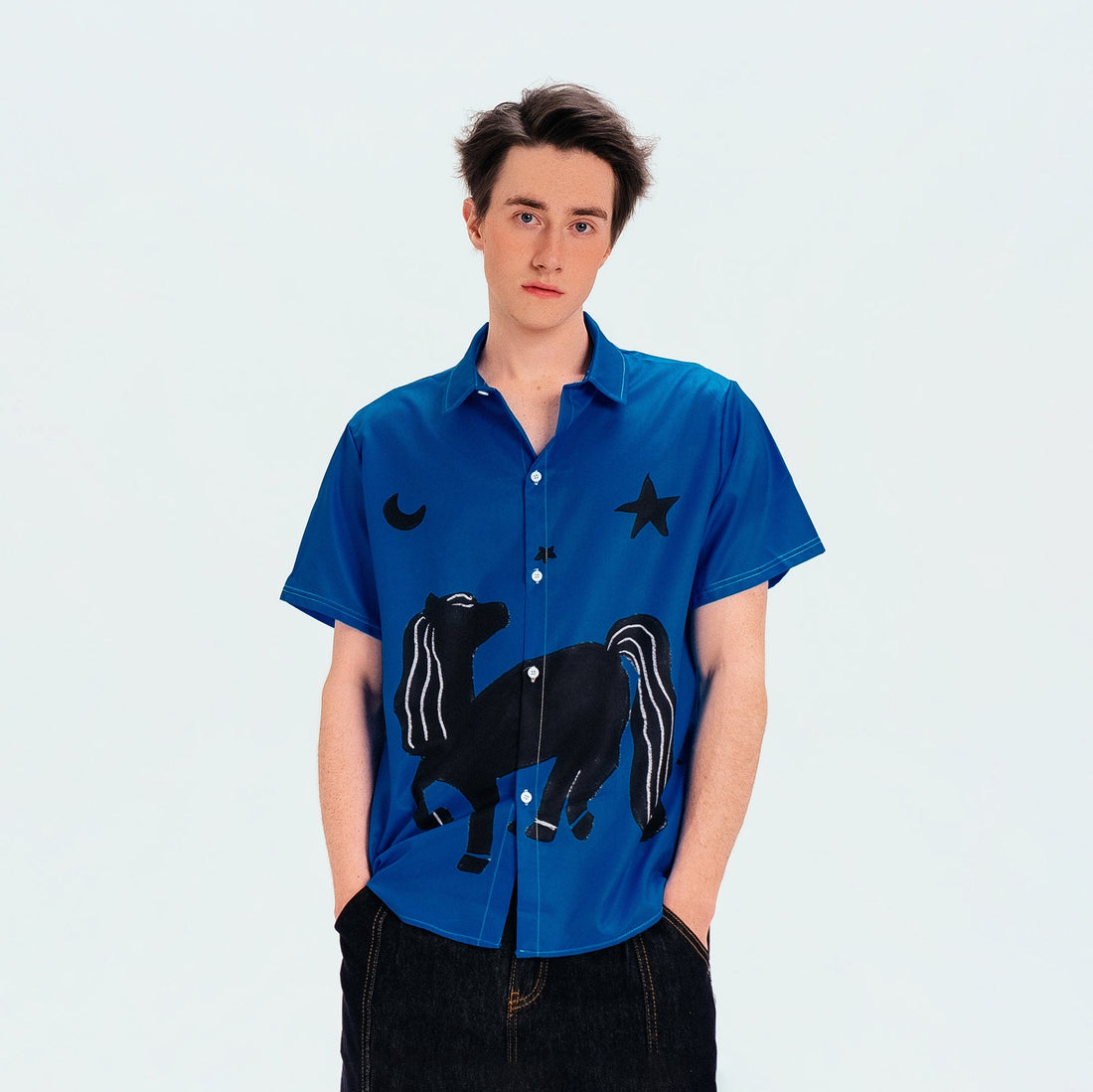 WIID Animal Graphic Half Shirt-Half shirt-M (Preorder)-Free Shipping Leatheretro