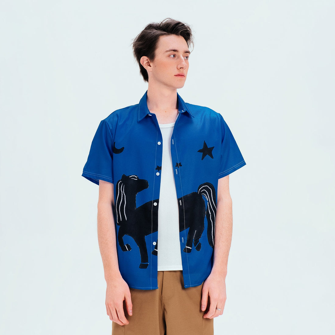 WIID Animal Graphic Half Shirt-Half shirt-M (Preorder)-Free Shipping Leatheretro
