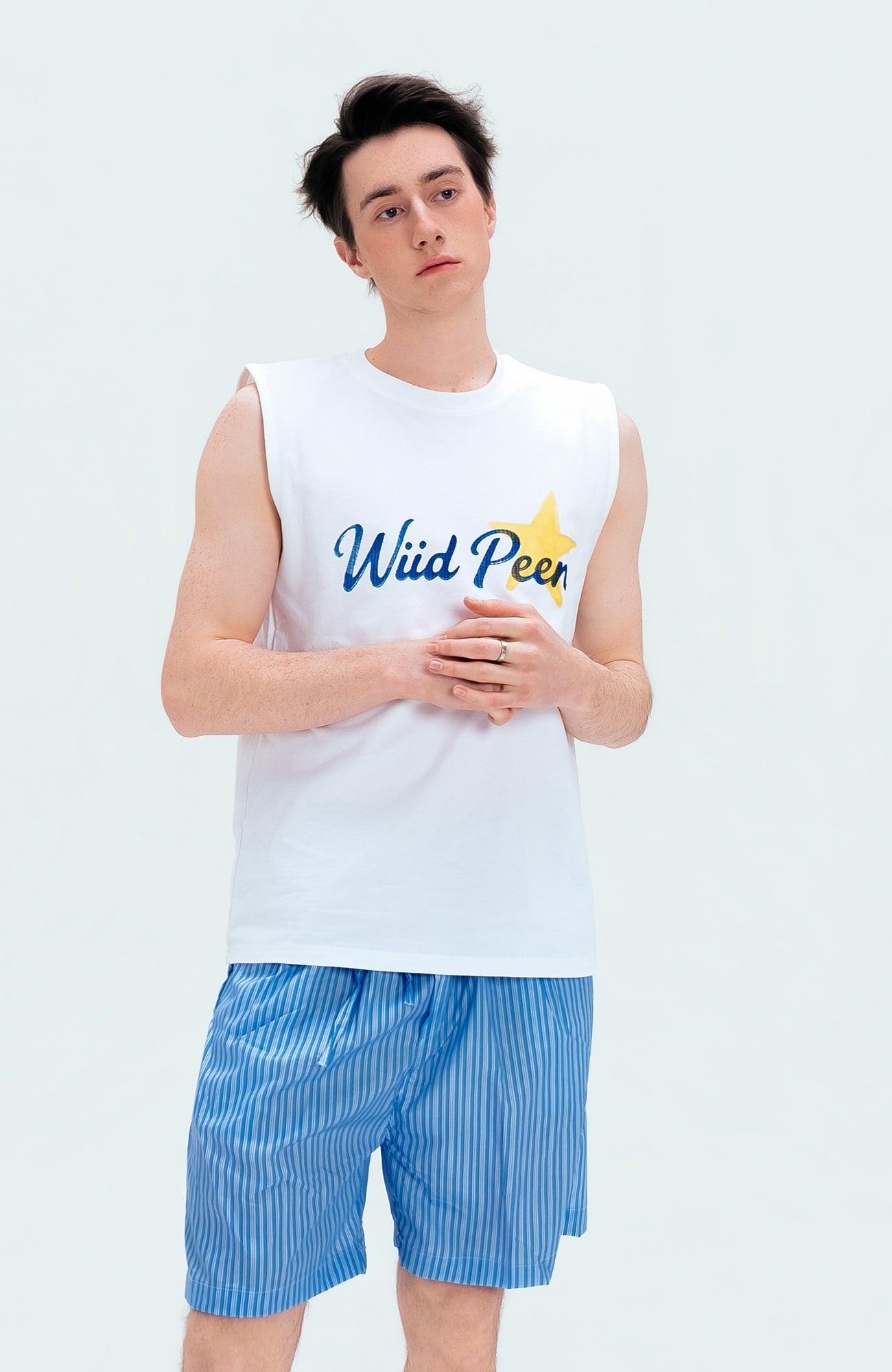 WIID Striped Drawstring Board Shorts-Shorts-M (Preorder)-Free Shipping Leatheretro