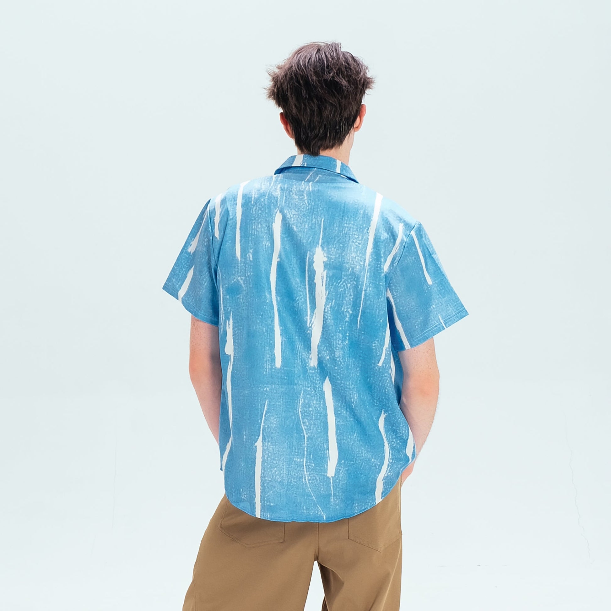 WIID Brush-Paint Full-Print Half Shirt-Half shirt-M (Preorder)-Free Shipping Leatheretro