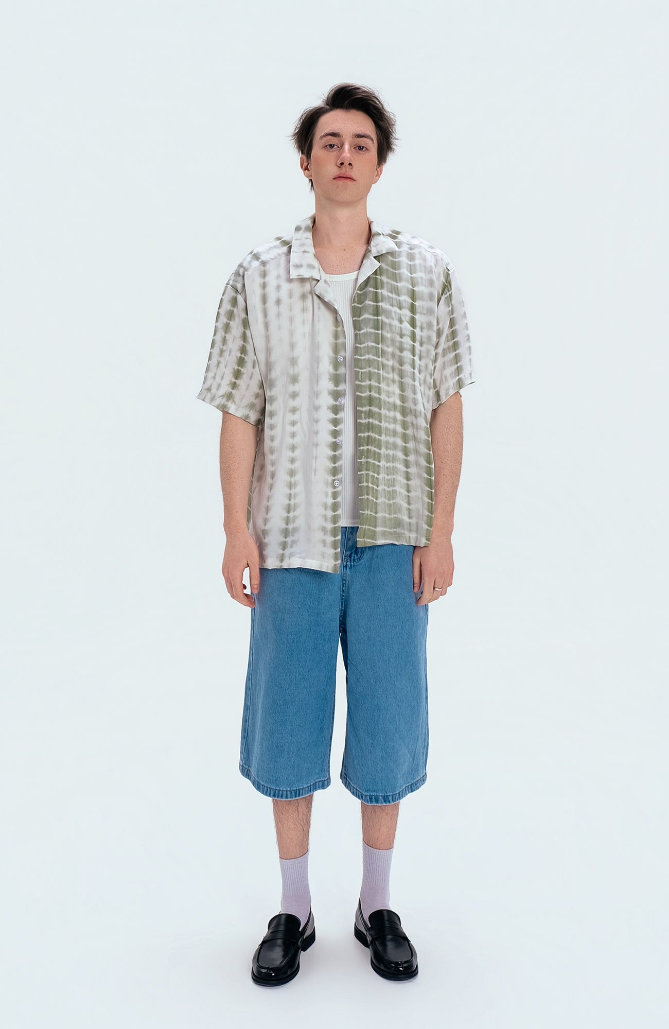 WIID Tie-Dye Cuban Half Shirt-Half shirt-M (Preorder)-Free Shipping Leatheretro