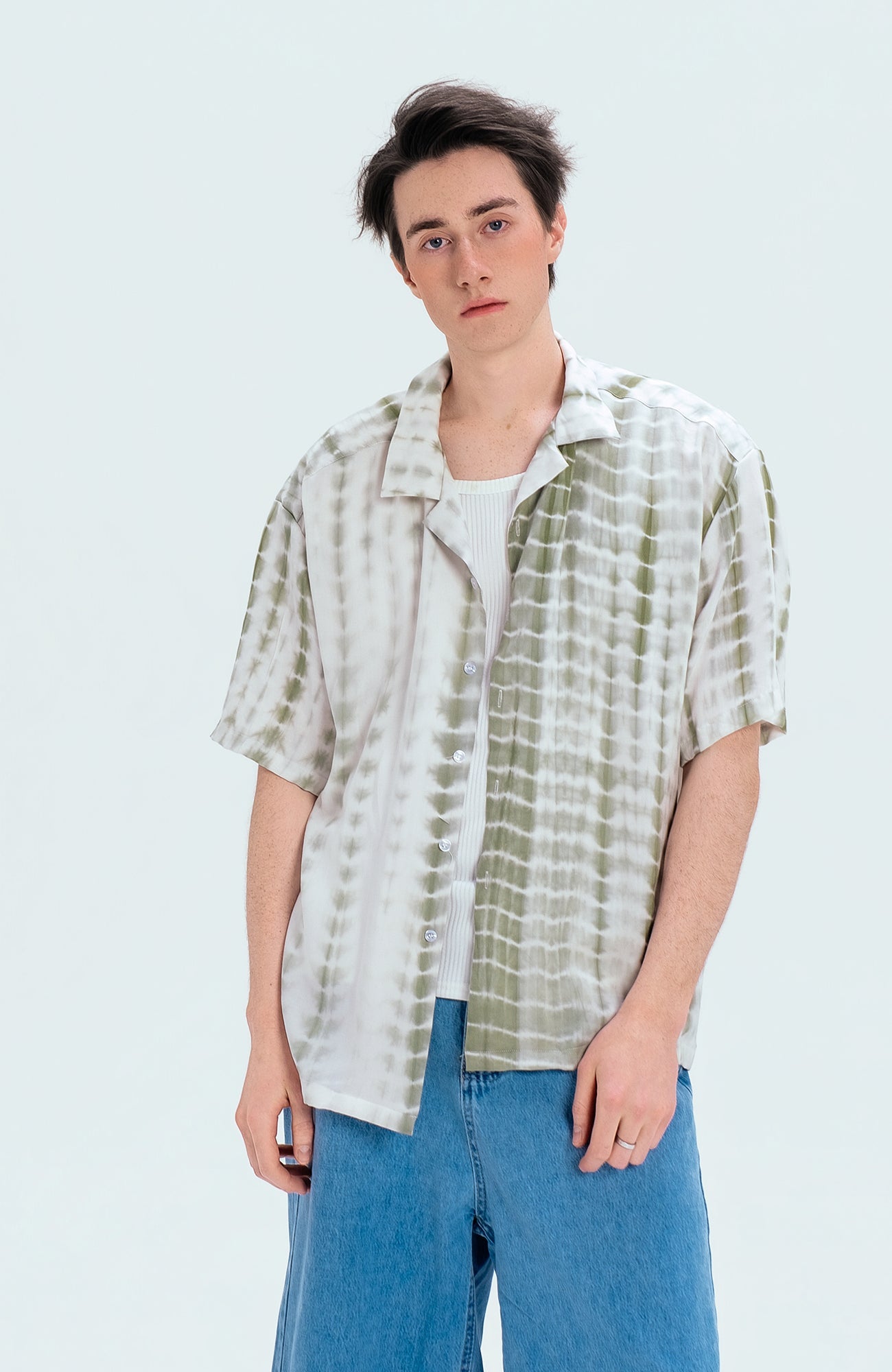 WIID Tie-Dye Cuban Half Shirt-Half shirt-M (Preorder)-Free Shipping Leatheretro