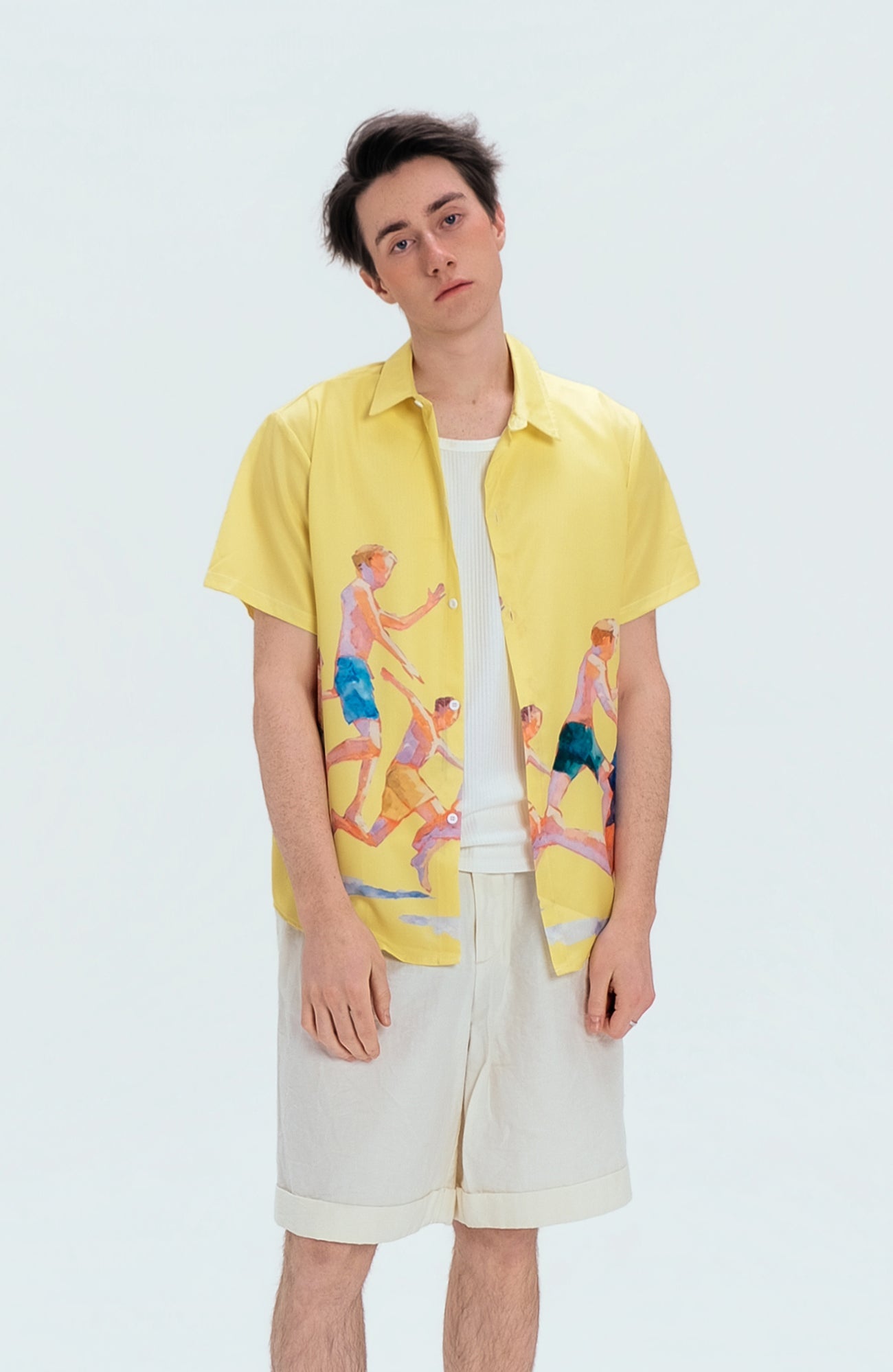 WIID Watercolor Summer Boys Half Shirt-Half shirt-M (Preorder)-Free Shipping Leatheretro