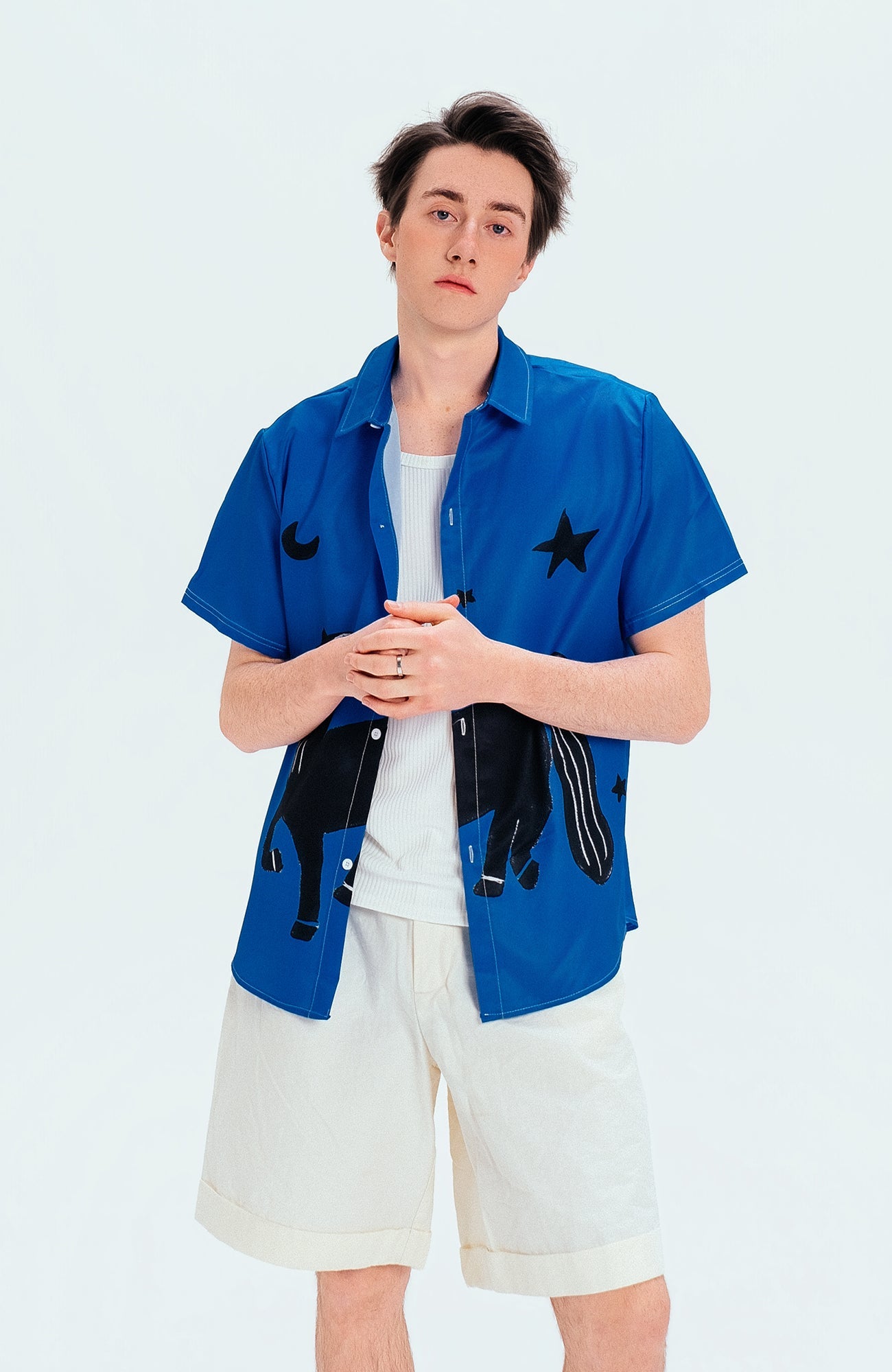 WIID Animal Graphic Half Shirt-Half shirt-M (Preorder)-Free Shipping Leatheretro