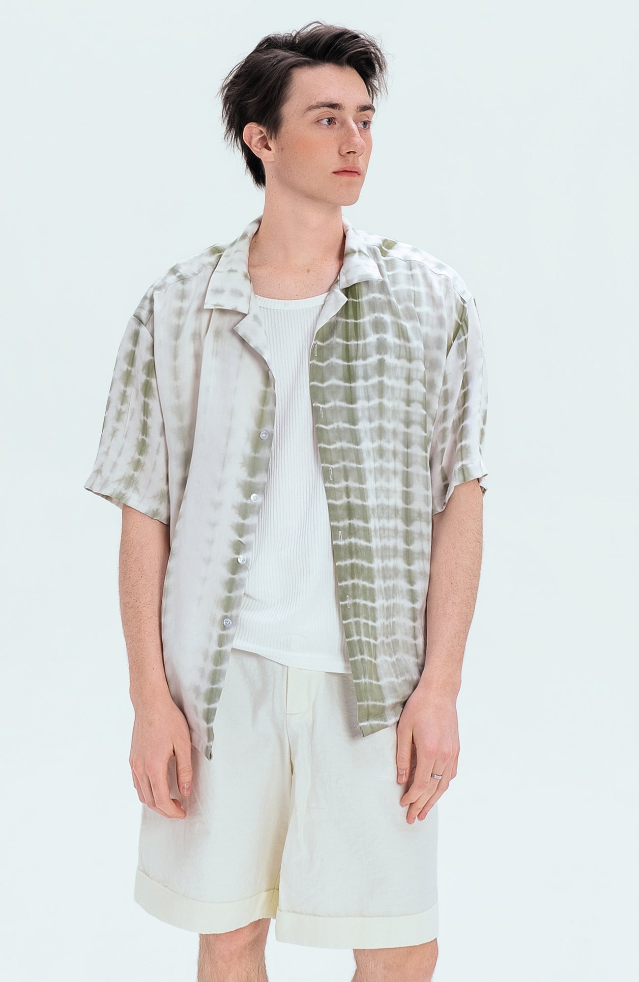 WIID Tie-Dye Cuban Half Shirt-Half shirt-M (Preorder)-Free Shipping Leatheretro