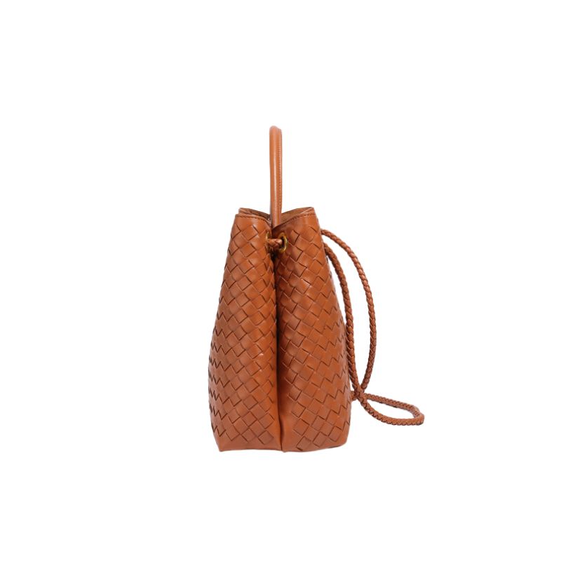 Hand Woven Large Capacity Tote Handbag-Tote Bag-Travertine Green-Free Shipping Leatheretro