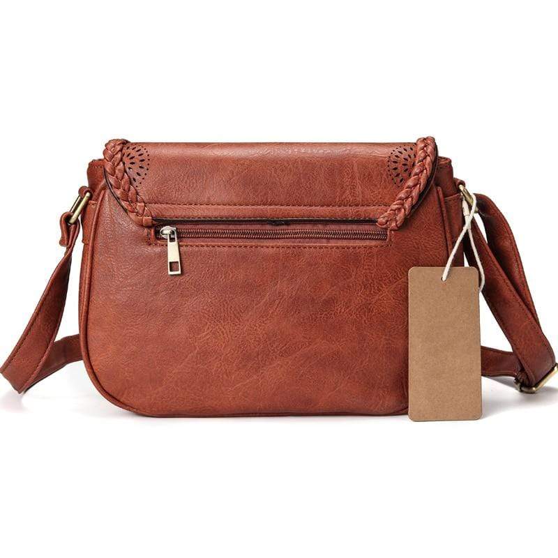 Vintage Women Shoulder Bag-Handbags-Wine-Free Shipping Leatheretro