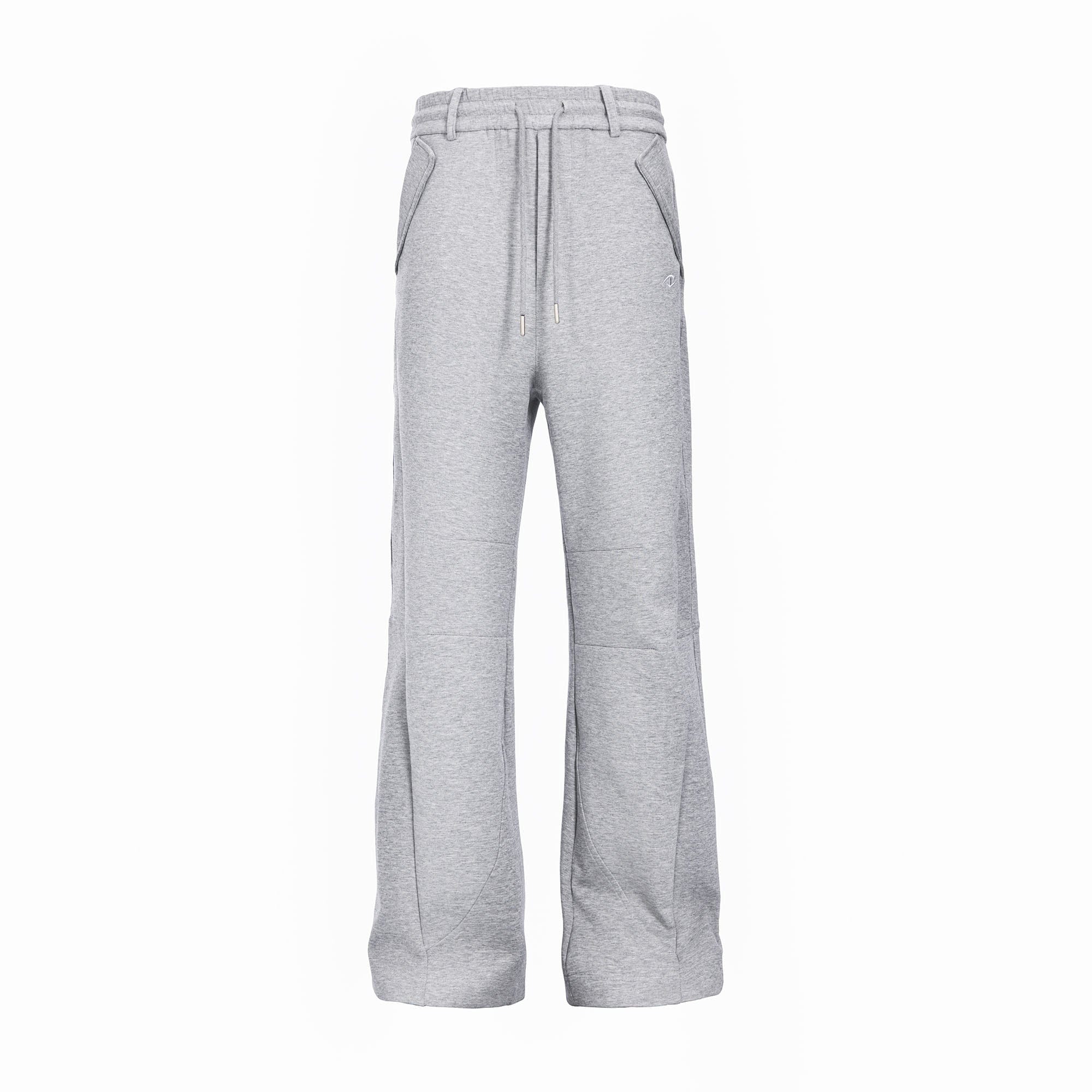 CATSSTAC Paneled Scuba Knit Straight-Leg Sweatpants-Pants-M-Gray-Free Shipping Leatheretro