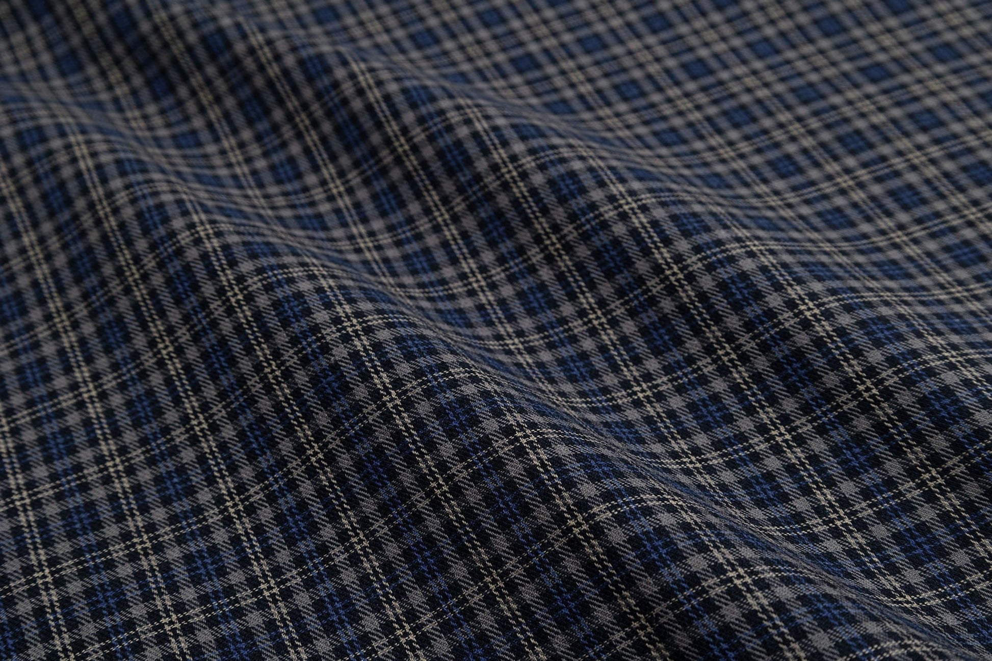 OVDY Retro Spliced Plaid Polo T-Shirt-T Shirt-Blue-S-Free Shipping Leatheretro