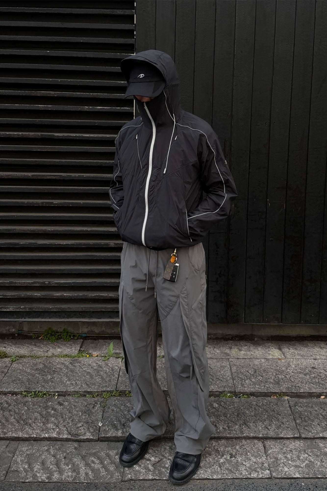 CATSSTAC Multi-Panel Layered Drawstring Pants-Pants-M (Preorder)-Gray-Free Shipping Leatheretro